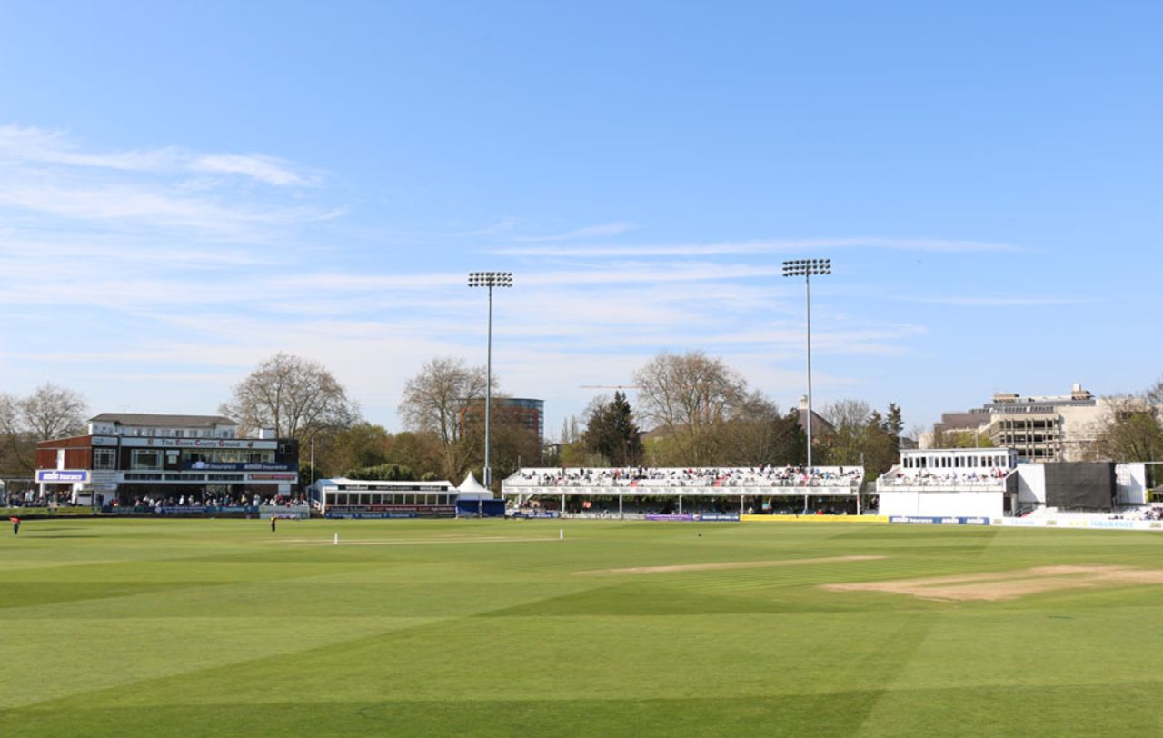 General view of the County Ground, Essex v Kent, County Championship Division Two, Chelmsford, 2nd day, April 20, 2015