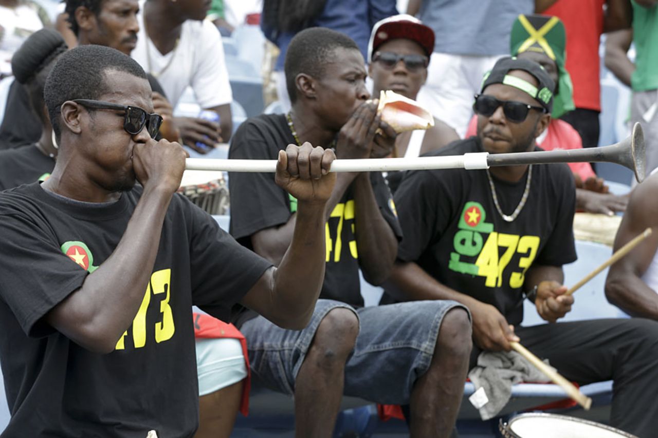 Fans enjoy the action in Grenada, West Indies v England, 2nd Test, St George's, 2nd day, April 22, 2015