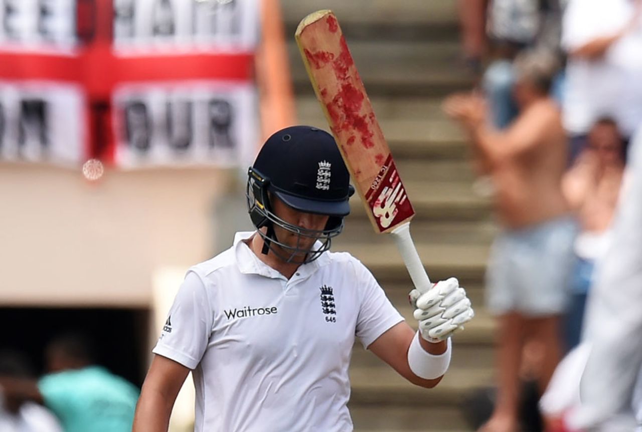 Jonathan Trott made his first Test fifty since 2013, West Indies v England, 2nd Test, St George's, 3rd day, April 23, 2015