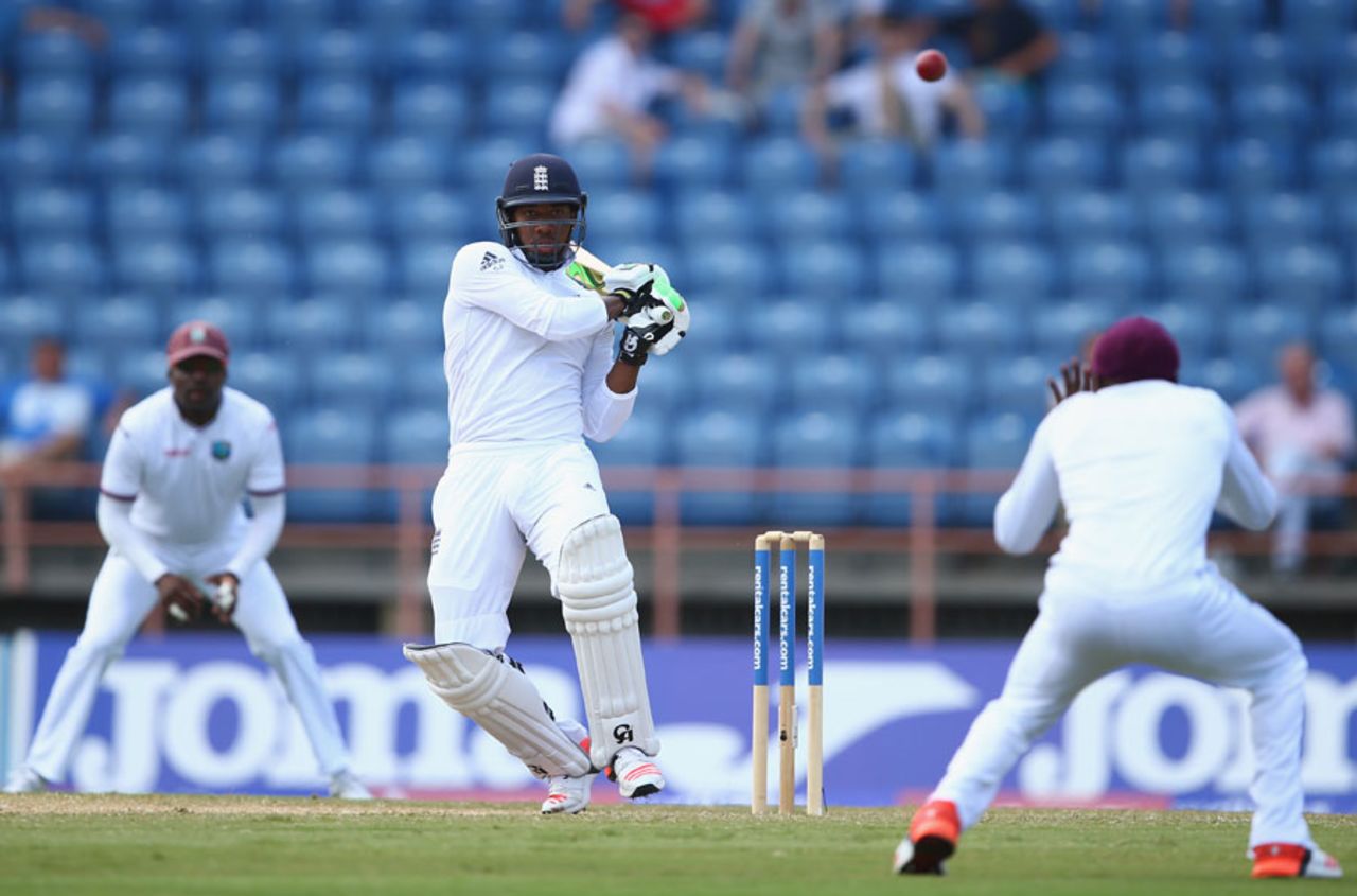 Chris Jordan provided some resistance, West Indies v England, 2nd Test, St George's, 4th day, April 24, 2015