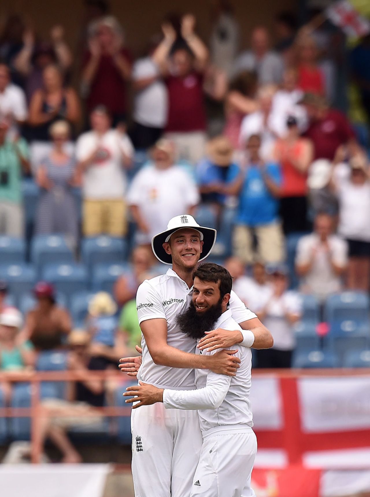 Moeen Ali chipped out Kemar Roach on the final morning, West Indies v England, 2nd Test, St George's, 5th day, April 25, 2015