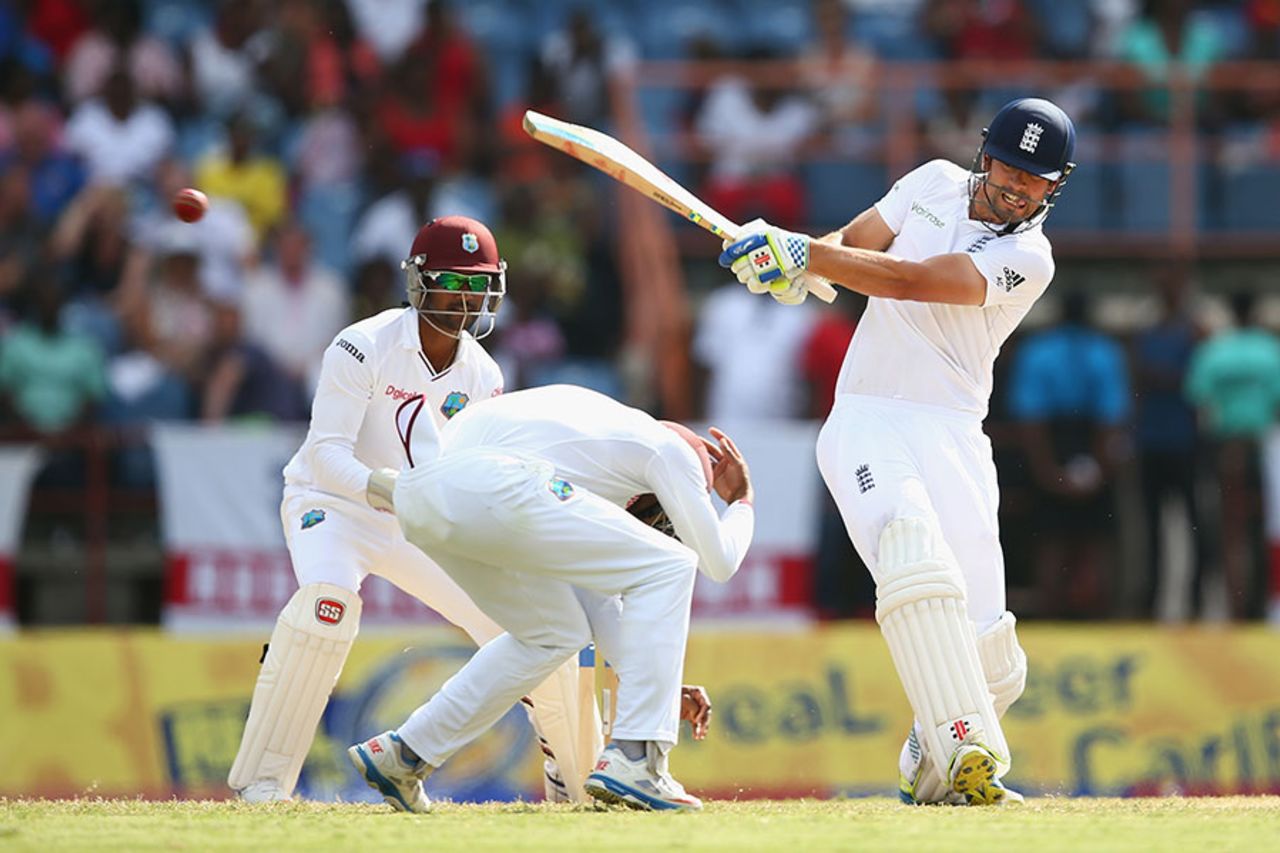 Alastair Cook looked in good touch as he steered his side home, West Indies v England, 2nd Test, St George's, 5th day, April 25, 2015
