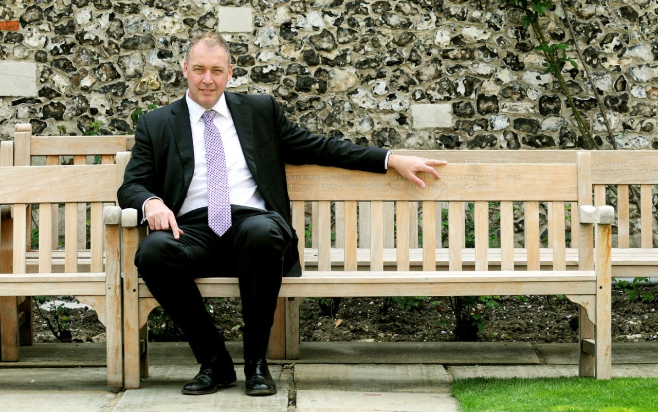 Angus Fraser poses for a photo at Lord's, April 20, 2009