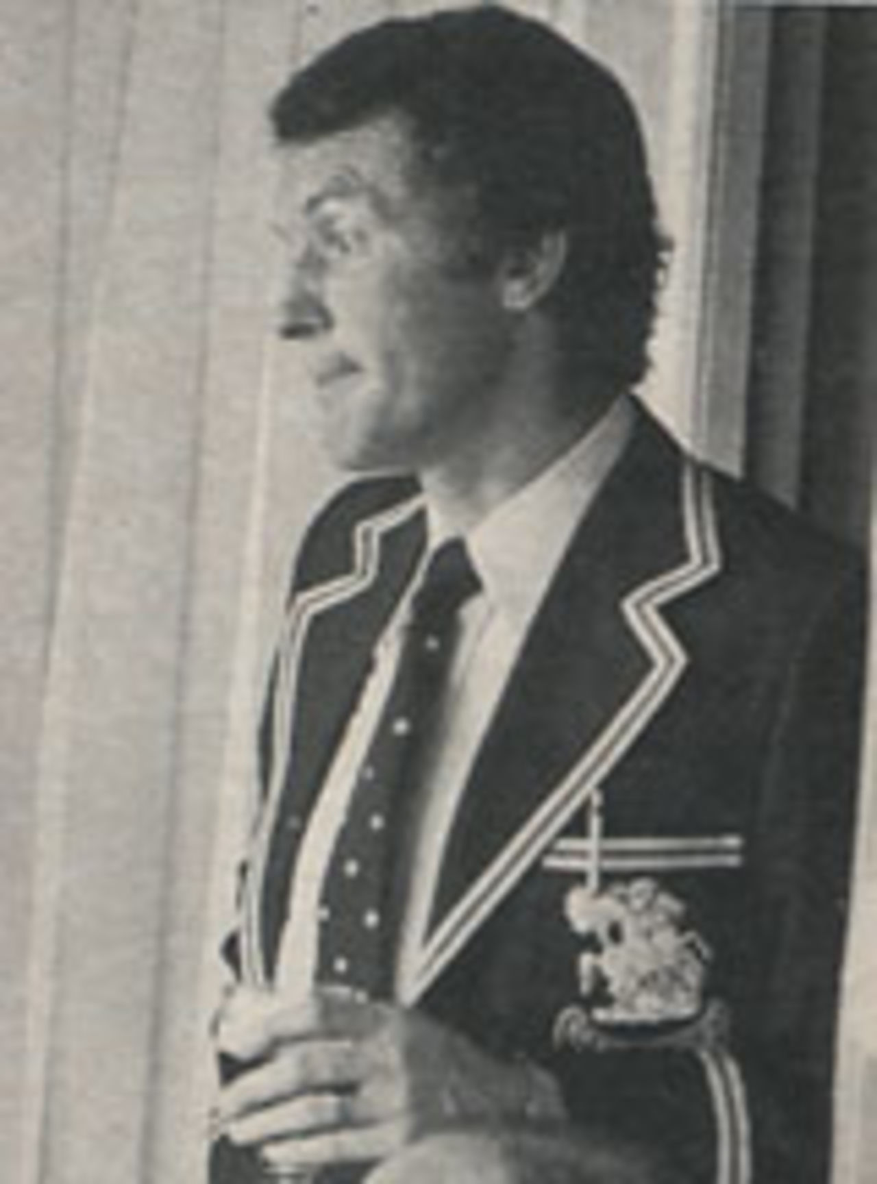Mike Denness after the defeat at Edgbaston - hours later he was sacked as England captain, July 1975