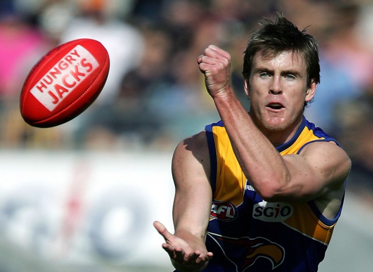 Former Western Australia rookie batsman Brett Jones during his AFL career, July 30, 2005