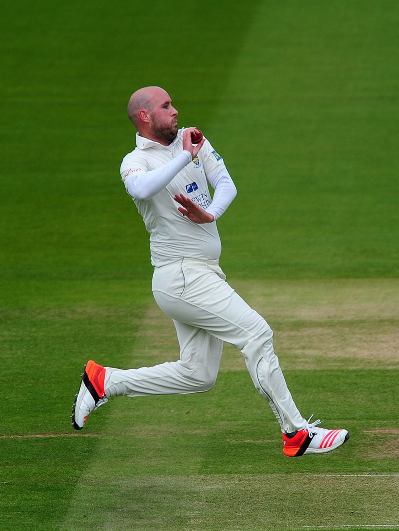 Chris Rushworth was the most-used seamer in the opening two sessions, Middlesex v Durham, County Championship Division One, Lord's, 1st day, May 2, 2015