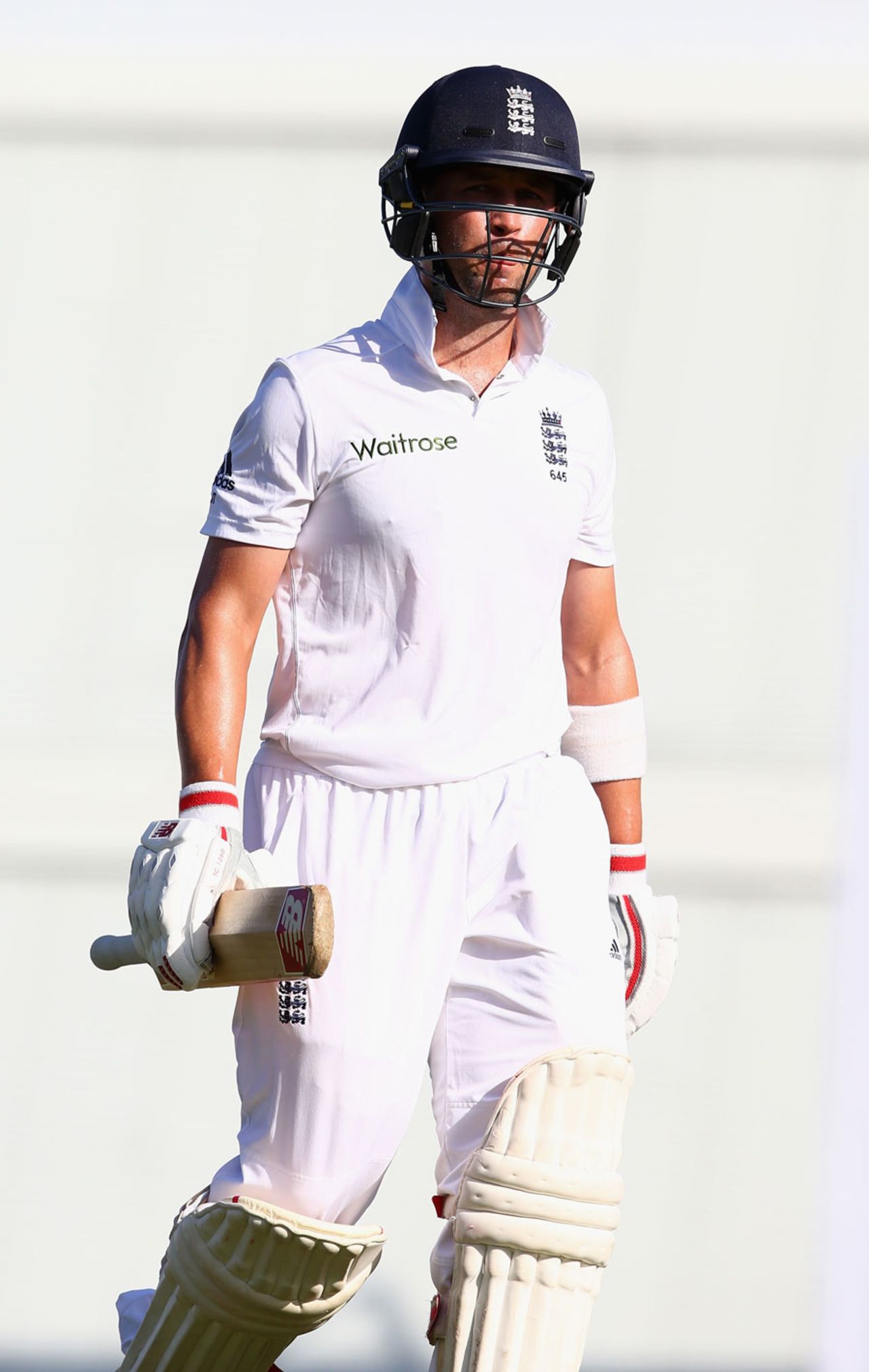 Jonathan Trott heads off after making 9, West Indies v England, 3rd Test, Bridgetown, 2nd day, May 2, 2015