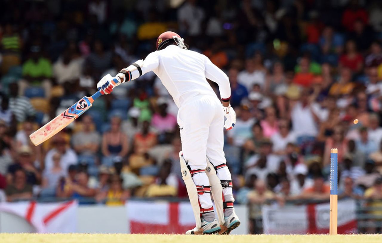 Marlon Samuels was beaten for pace, West Indies v England, 3rd Test, Bridgetown, 3rd day, May 3, 2015