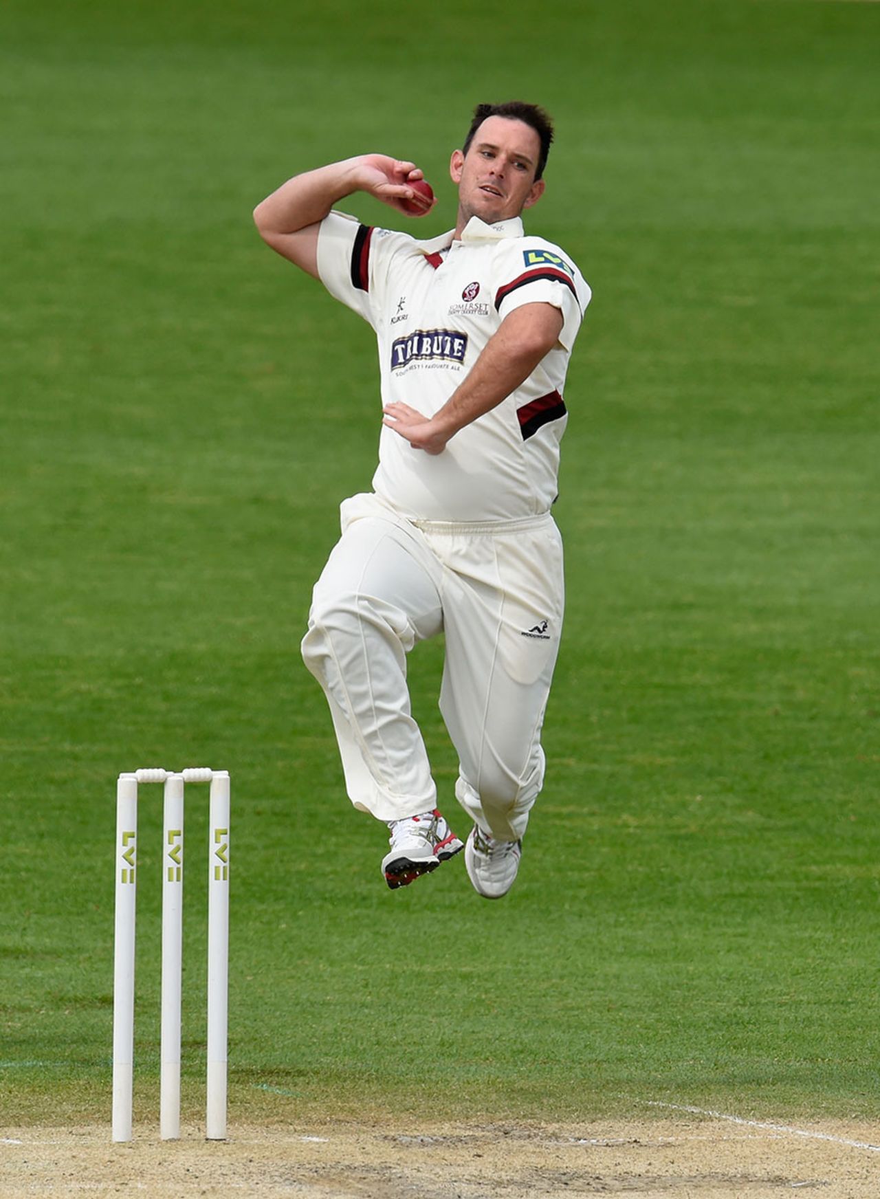 Jim Allenby went wicketless through 15 overs, Worcestershire v Somerset, County Championship Division One, New Road, 2nd day, May 4, 2015