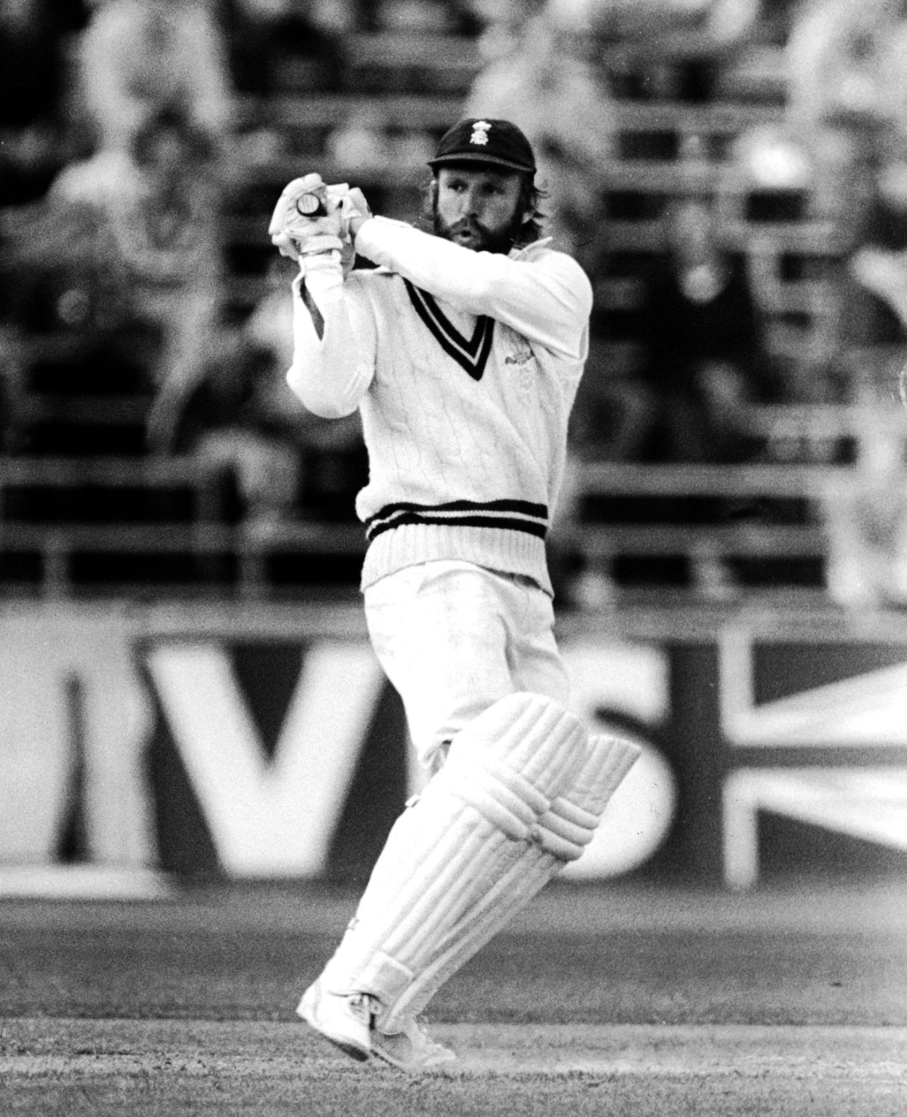 Surrey's Alan Butcher pulls, Surrey v Middlesex, NatWest Trophy, semi-final, The Oval, August 19, 1982