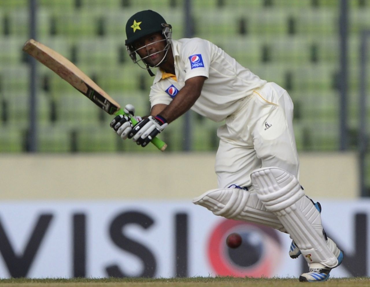 Asad Shafiq plays the flick, Bangladesh v Pakistan, 2nd Test, Mirpur, 2nd day, May 7, 2015