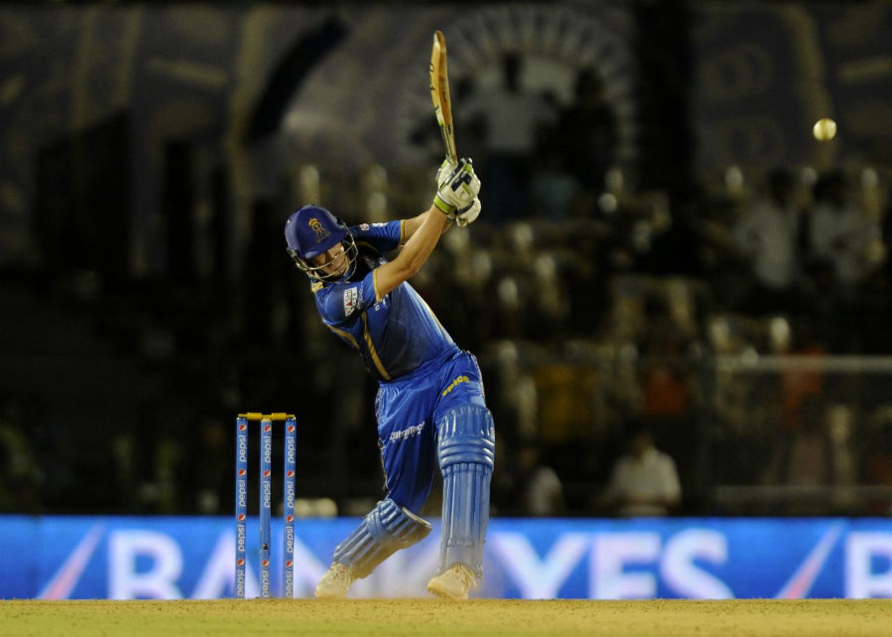 Chirs Morris tees off, Rajasthan Royals v Sunrisers Hyderabad, IPL 2015, Mumbai, May 7, 2015