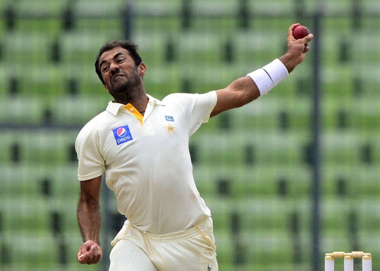 Wahab Riaz rattled the lower order with pace and bounce, Bangladesh v Pakistan, 2nd Test, Mirpur, 3rd day, May 8, 2015
