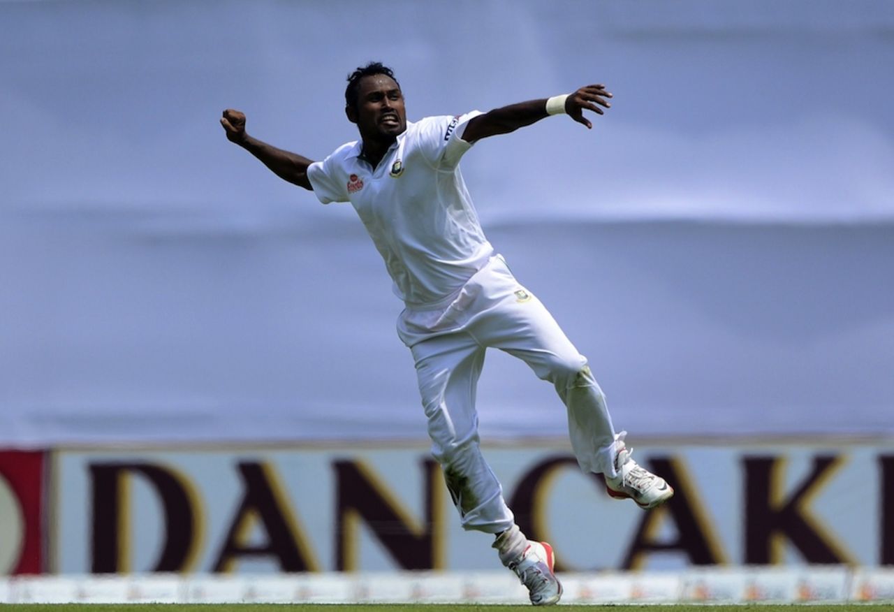 Mohammad Shahid dismissed Pakistan's openers, Bangladesh v Pakistan, 2nd Test, Mirpur, 3rd day, May 8, 2015