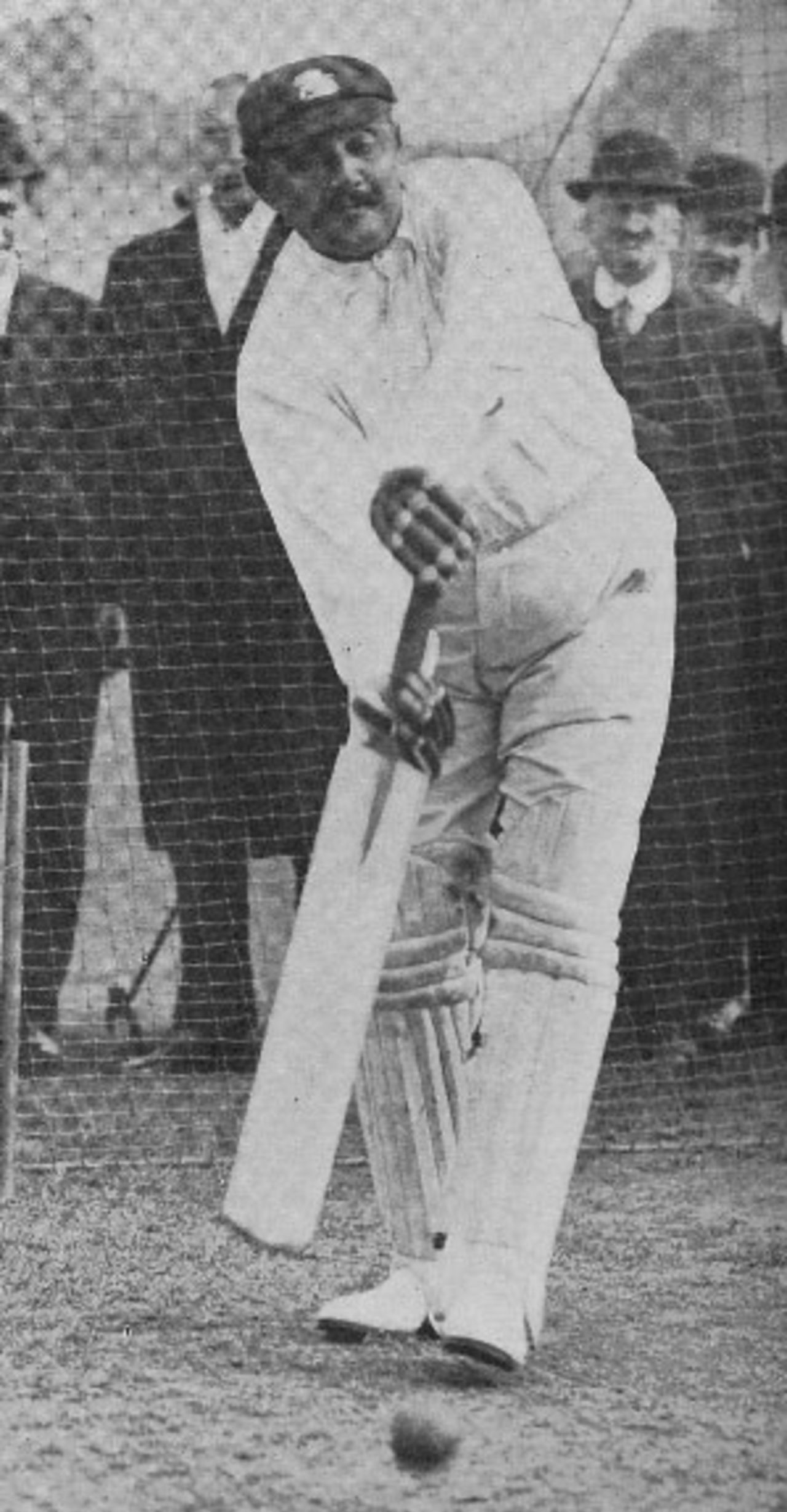 K S Ranjitsinhji in the nets at Lord's, 1912