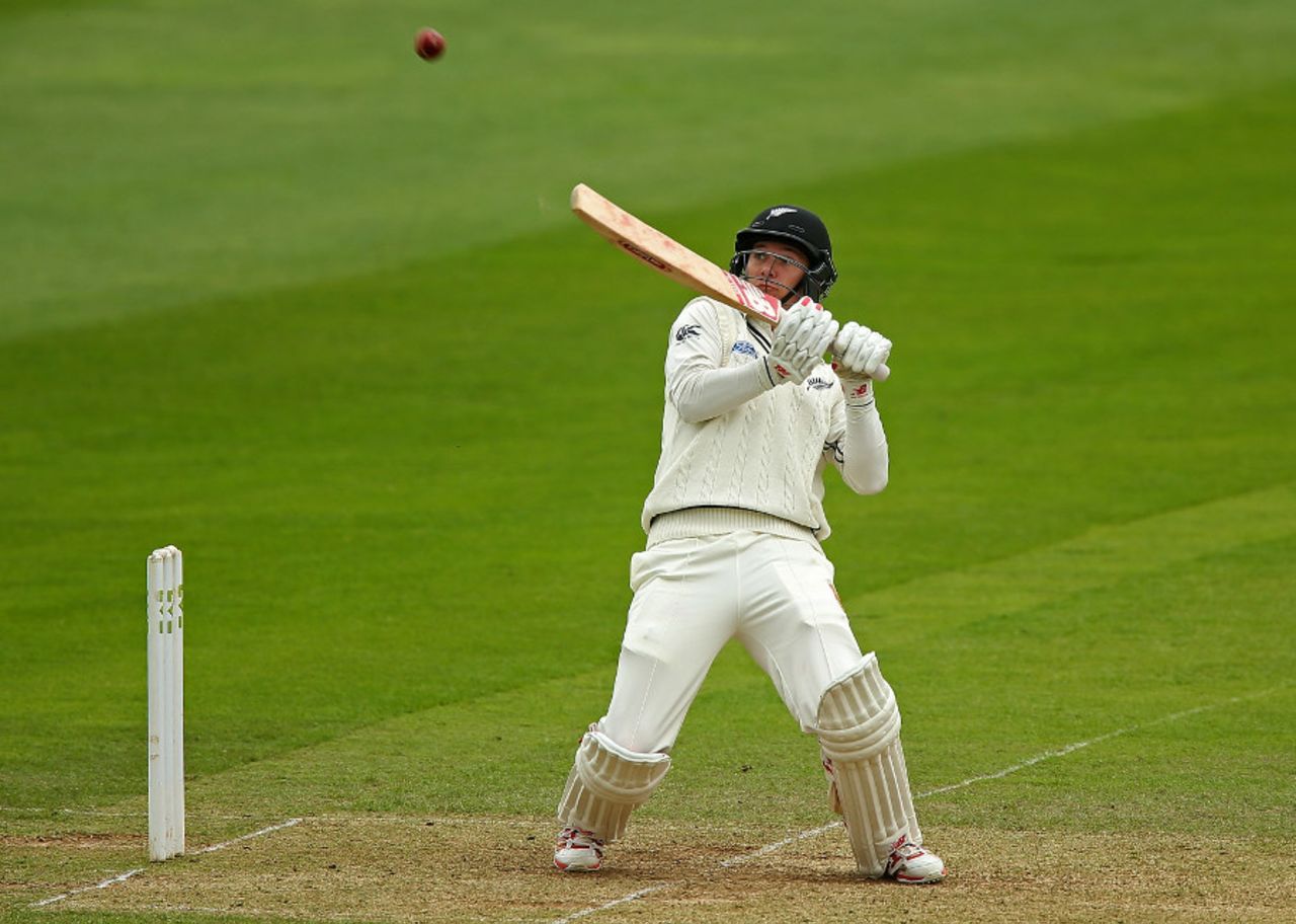 Ben Wheeler added 33 off 16 balls to his five-wicket haul, Somerset v New Zealanders, Tour match, 3rd day, Taunton, May 10, 2015