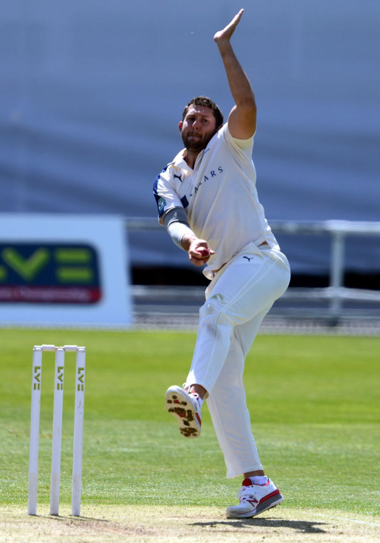 Tim Bresnan struck in his third over, Yorkshire v Hampshire, County Championship, Division One, Headingley, 2nd day, May 11, 2015