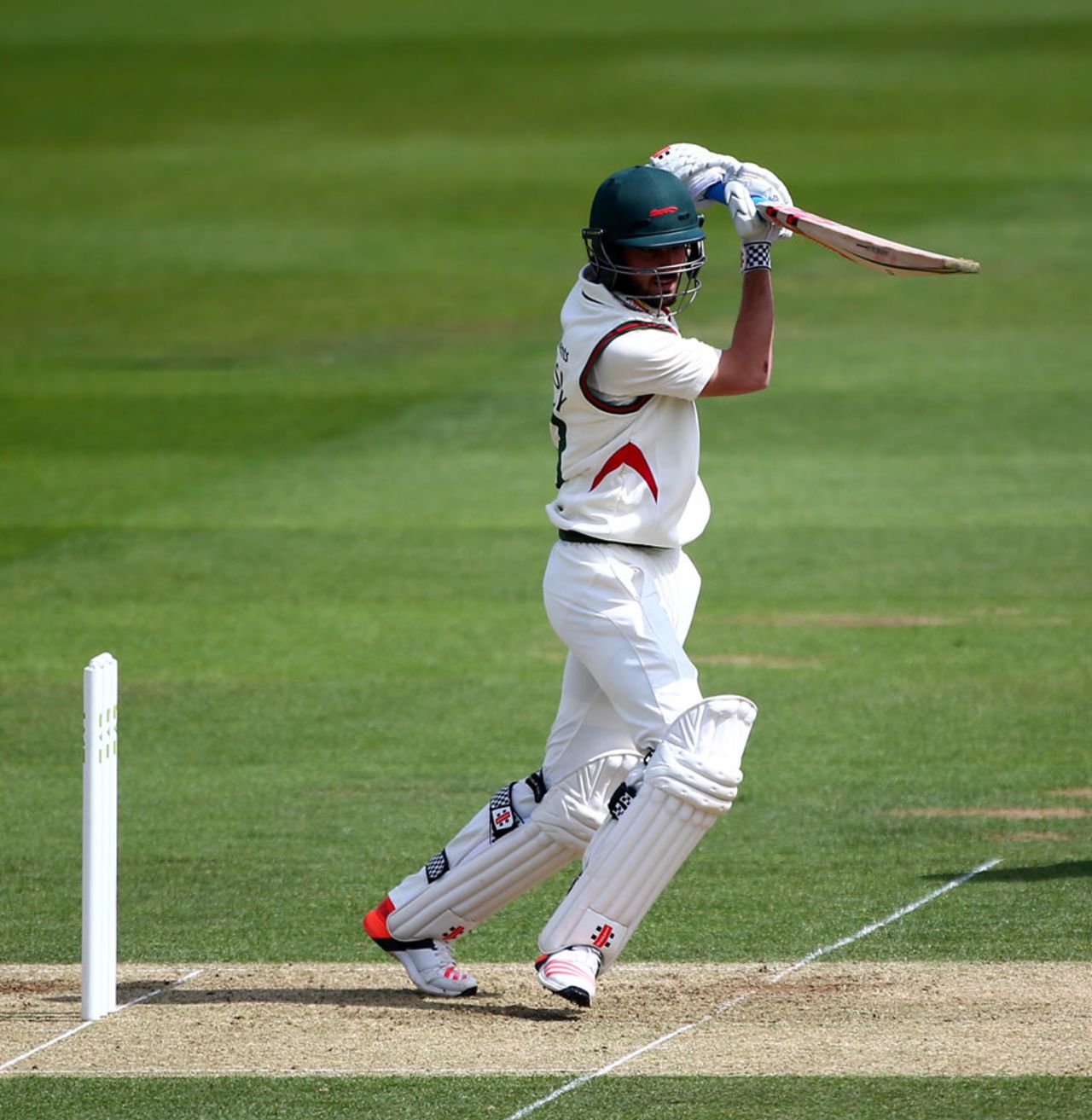 Ned Eckersley fell two runs short of a half-century, Surrey v Leicestershire, County Championship, Division Two, 1st day, Kia Oval, May 10, 2015