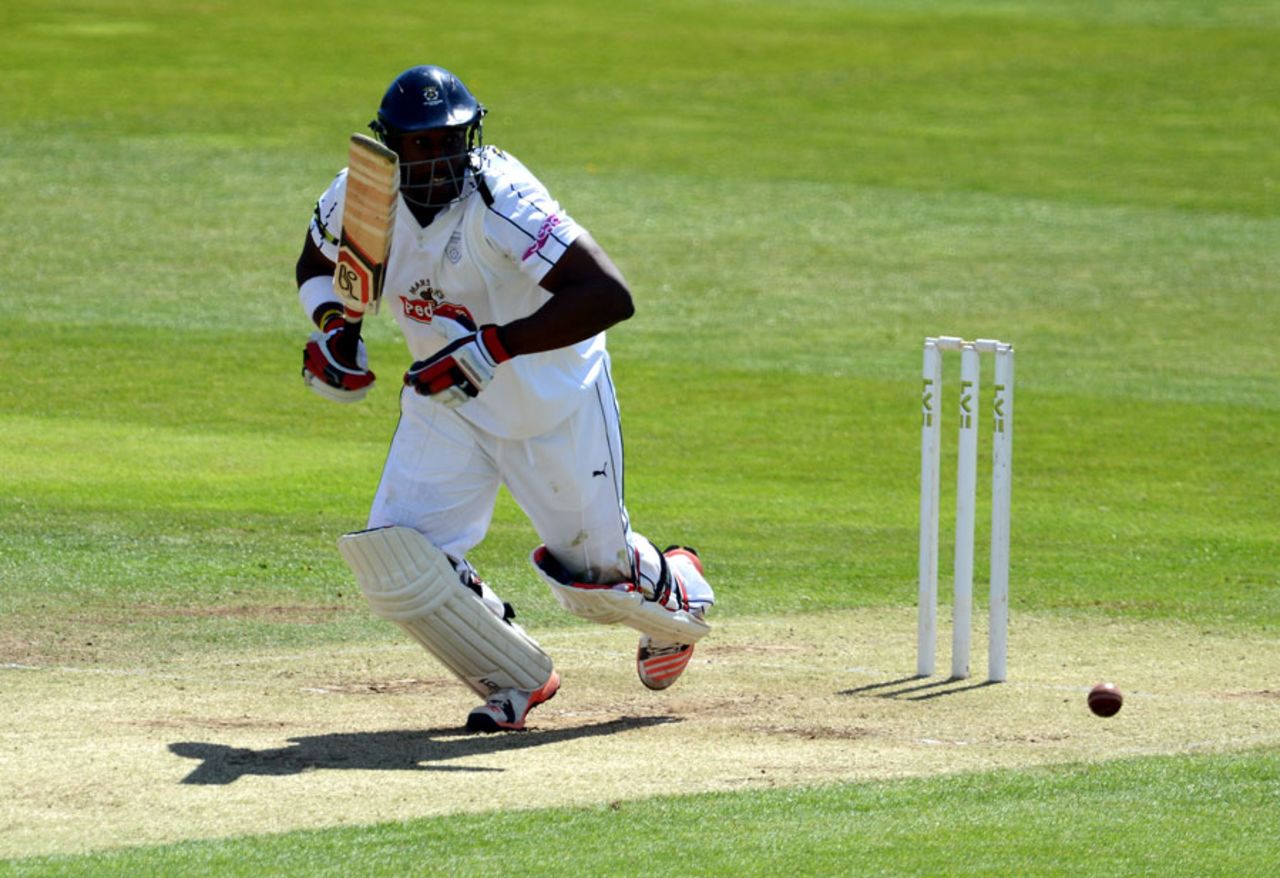 Michael Carberry got Hampshire's reply off to a good start, Yorkshire v Hampshire, County Championship, Division One, Headingley, 2nd day, May 11, 2015
