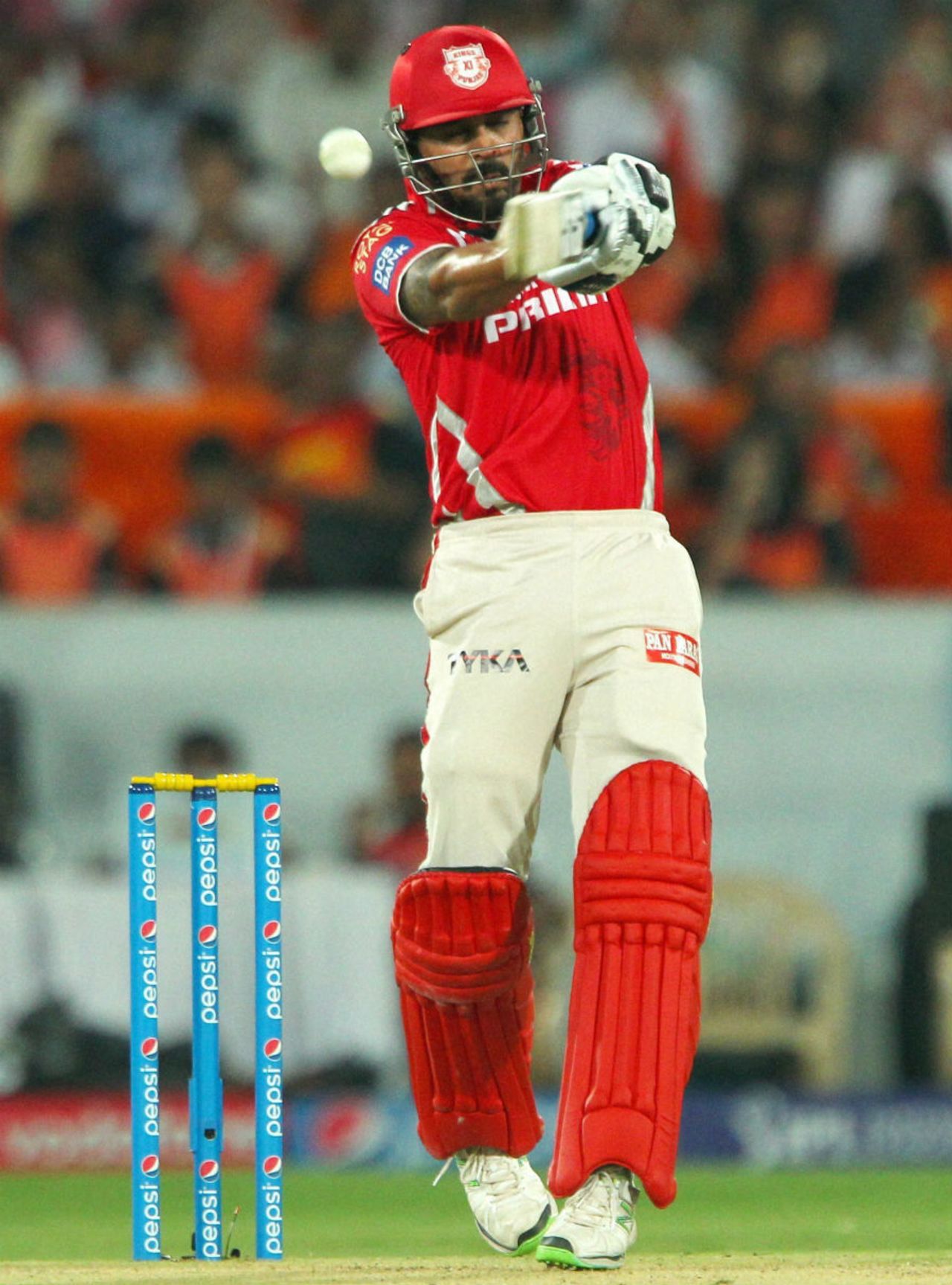 M Vijay is early into the pull shot, Sunrisers Hyderabad v Kings XI Punjab, IPL 2015, Hyderabad, May 11, 2015