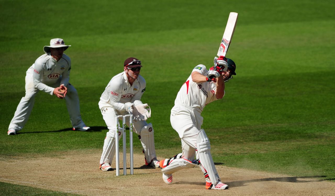 Rob Taylor resisted two-and-a-half hours for 42, Surrey v Leicestershire, County Championship, Division Two, 4th day, Kia Oval, May 13, 2015