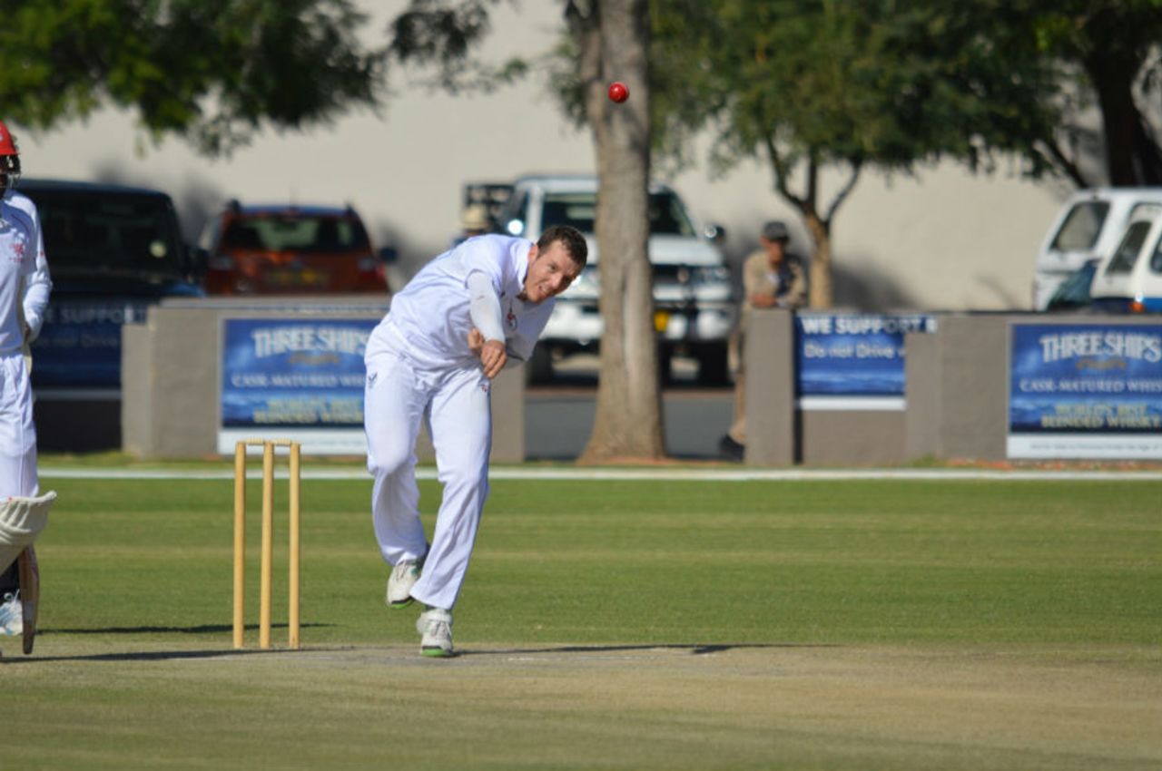 Sarel Burger ended with match figures of 5 for 66, Namibia v Hong Kong, ICC Intercontinental Cup, Windhoek, May 13, 2015