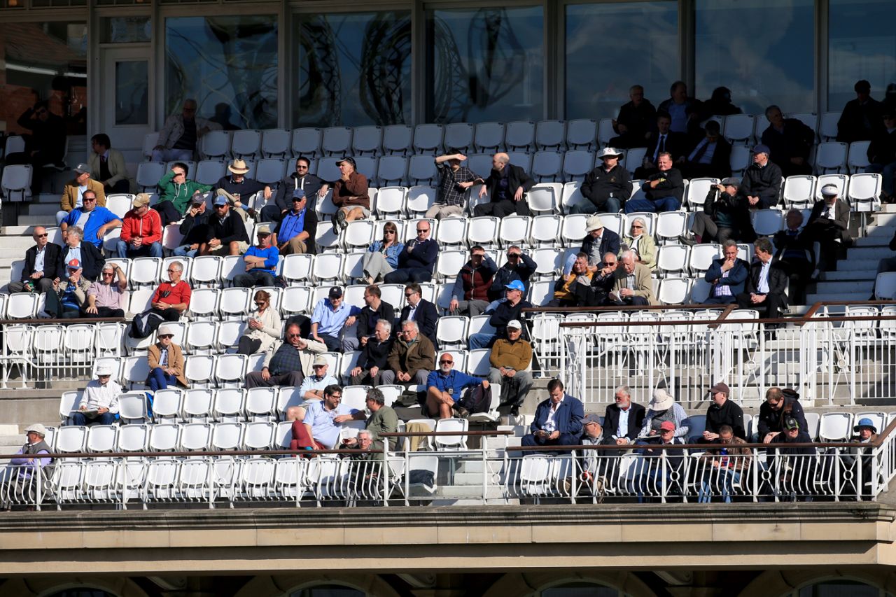 Surrey members in the pavilion, Surrey v Leicestershire, County Championship, Division Two, 3rd day, Kia Oval, May 12, 2015