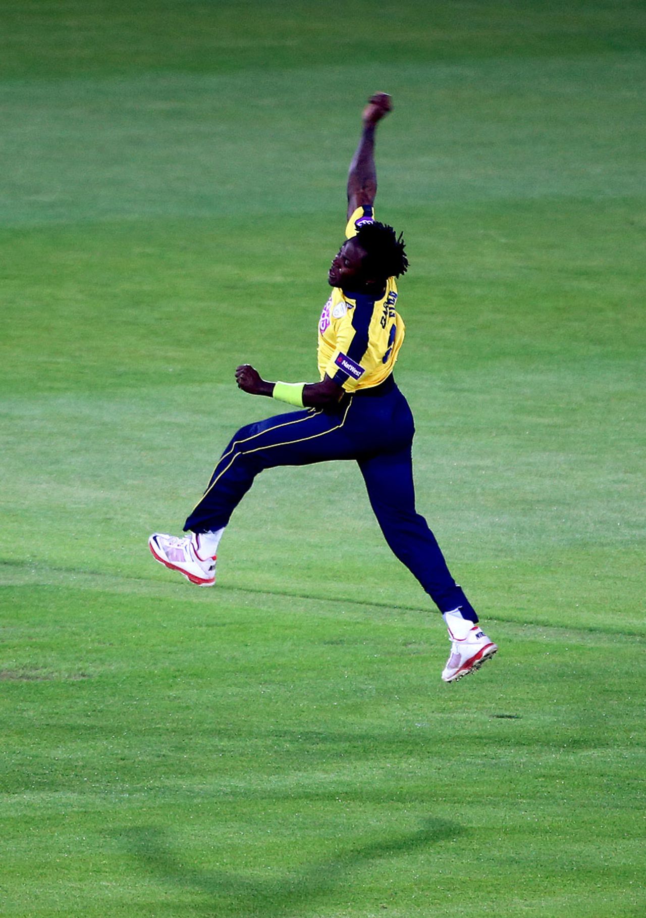Fidel Edwards struck with his first delivery, Hampshire v Essex, NatWest T20 Blast, South Group, Ageas Bowl, May 15, 2015