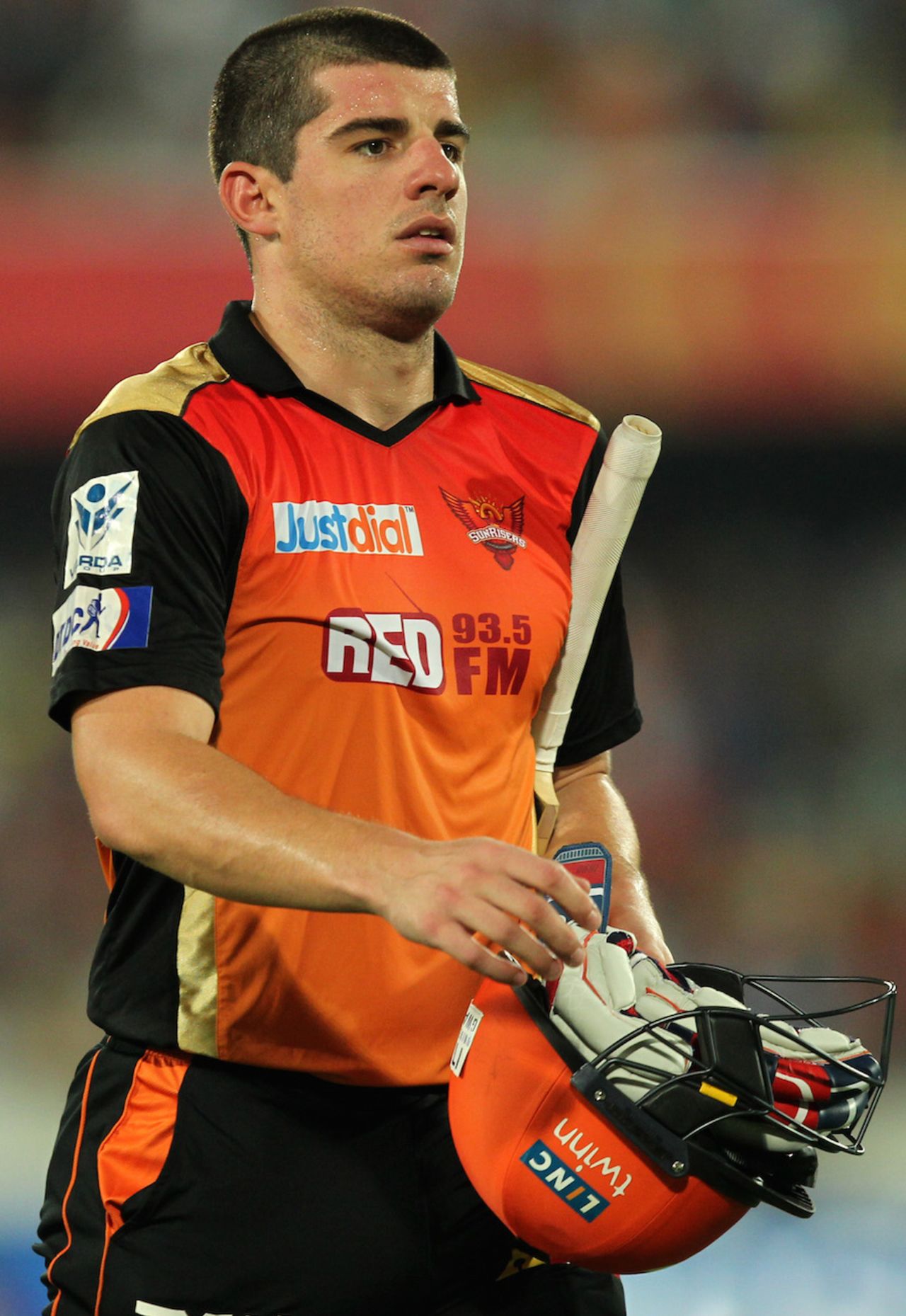 Moises Henriques could only contribute 11 to the team score, Sunrisers Hyderabad v Mumbai Indians, IPL 2015, Hyderabad, May 17, 2015
