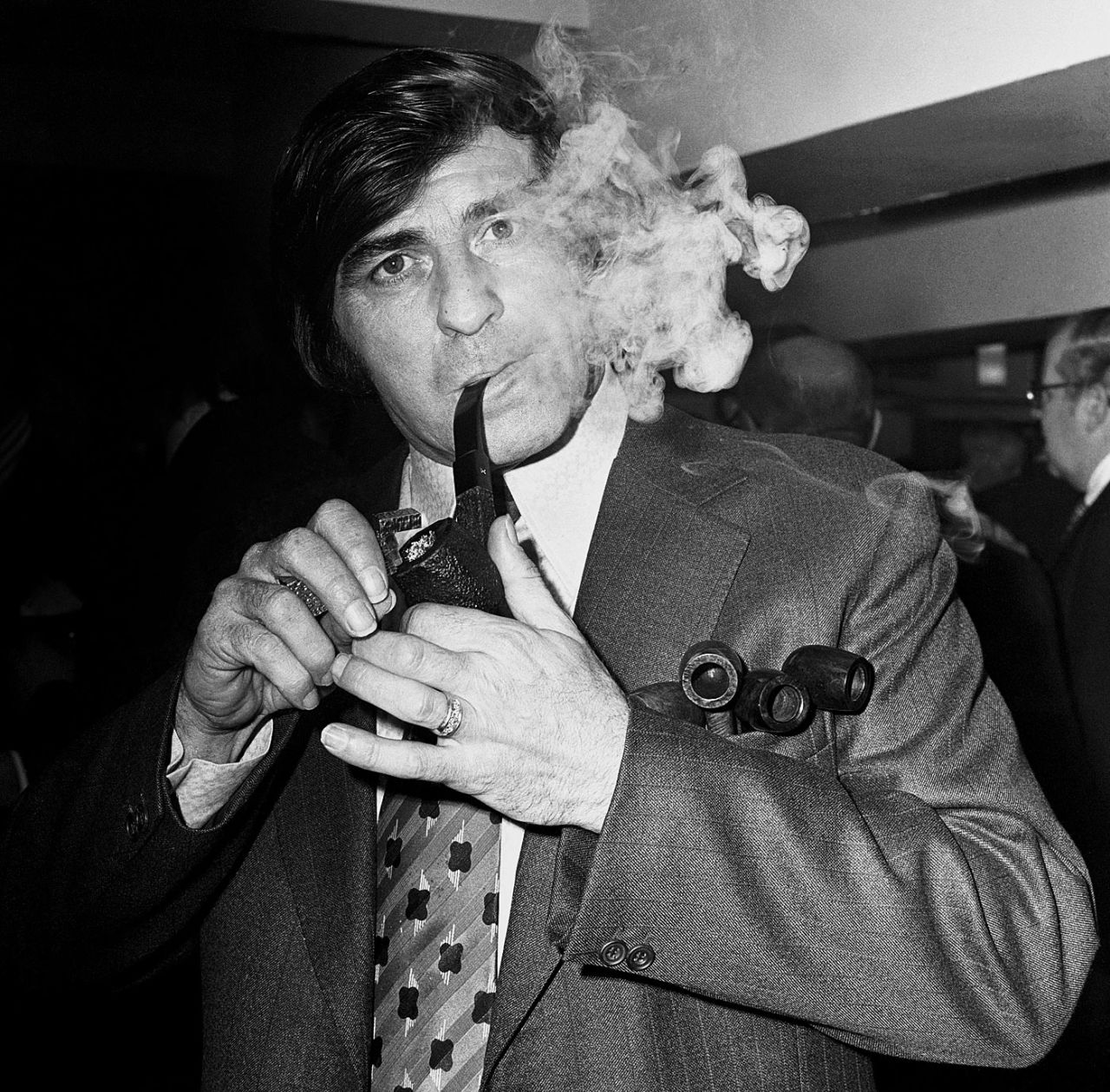 Fred Trueman was named Pipeman of the Year 1974, London, January 17, 1974