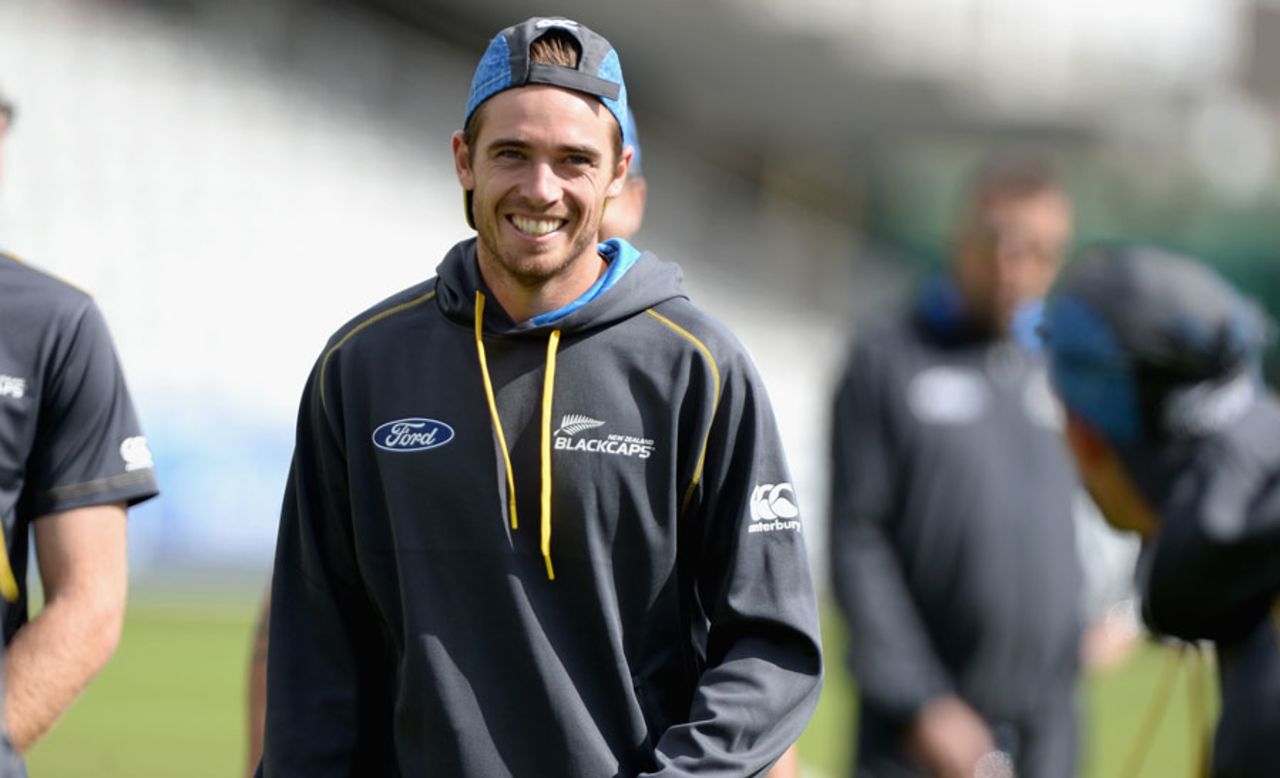 Tim Southee looks happy to be in England, Lord's, May 19, 2015