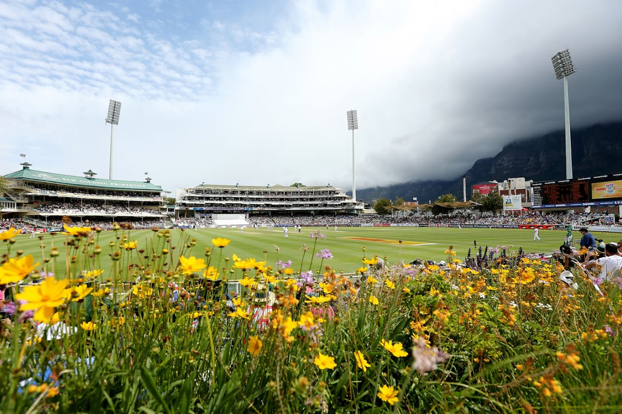 A view of cricket at Newlands, Cape Town