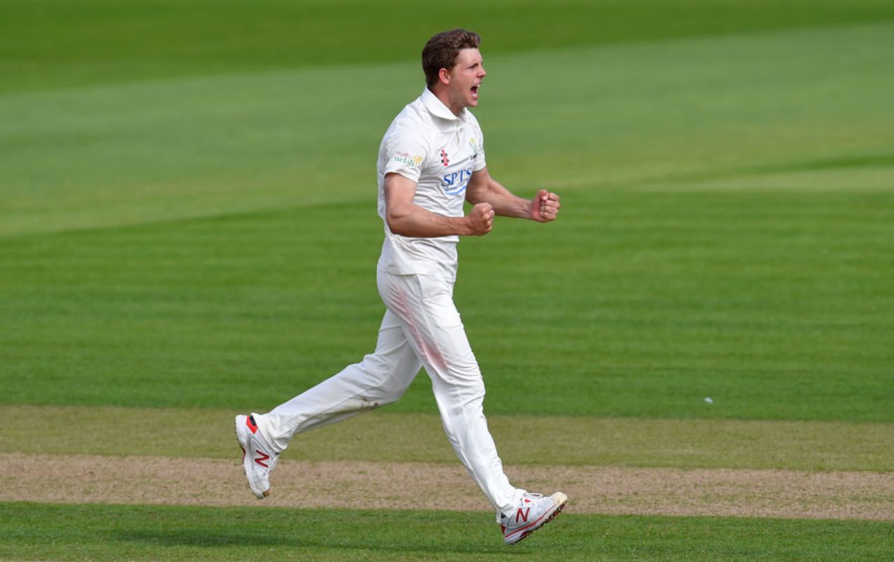 Craig Meschede helped finish off the Essex innings, Glamorgan v Essex, County Championship Division Two, Cardiff, 4th day, May 21, 2015