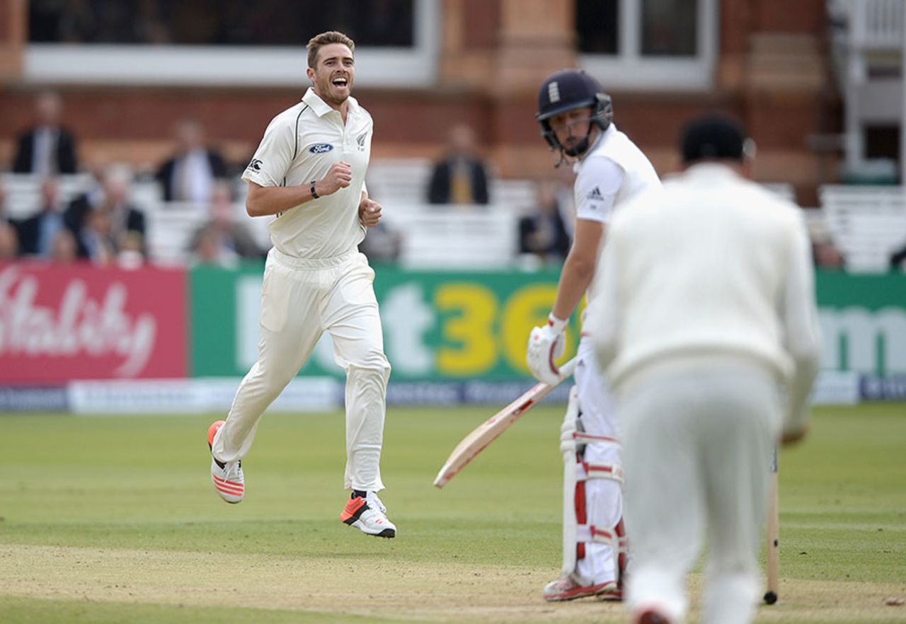Tim Southee produced a lovely delivery to bowl Gary Ballance, England v New Zealand, 1st Investec Test, Lord's, 3rd day, May 23, 2015
