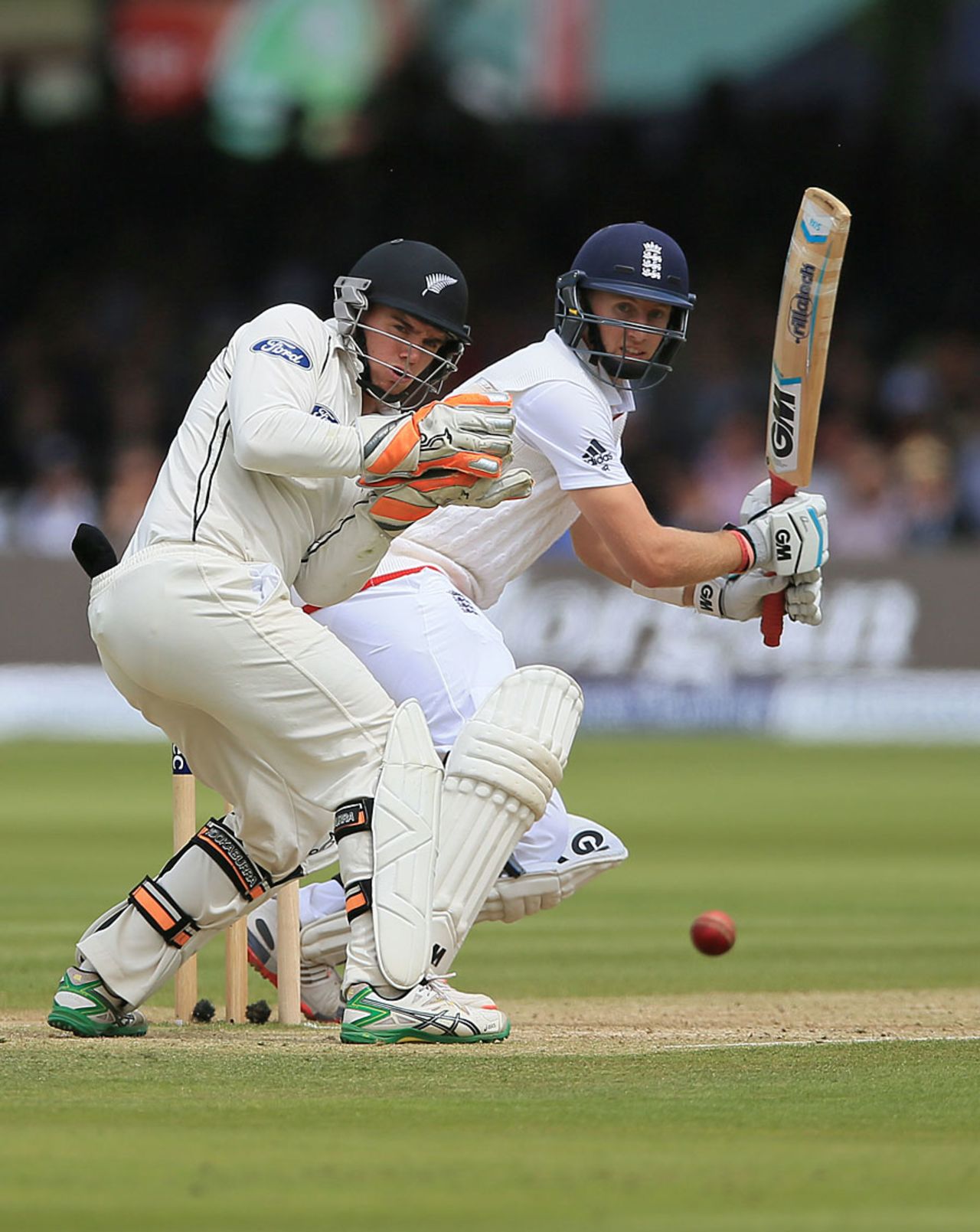Joe Root guides the ball behind square, England v New Zealand, 1st Investec Test, Lord's, 4th day, May 24, 2015
