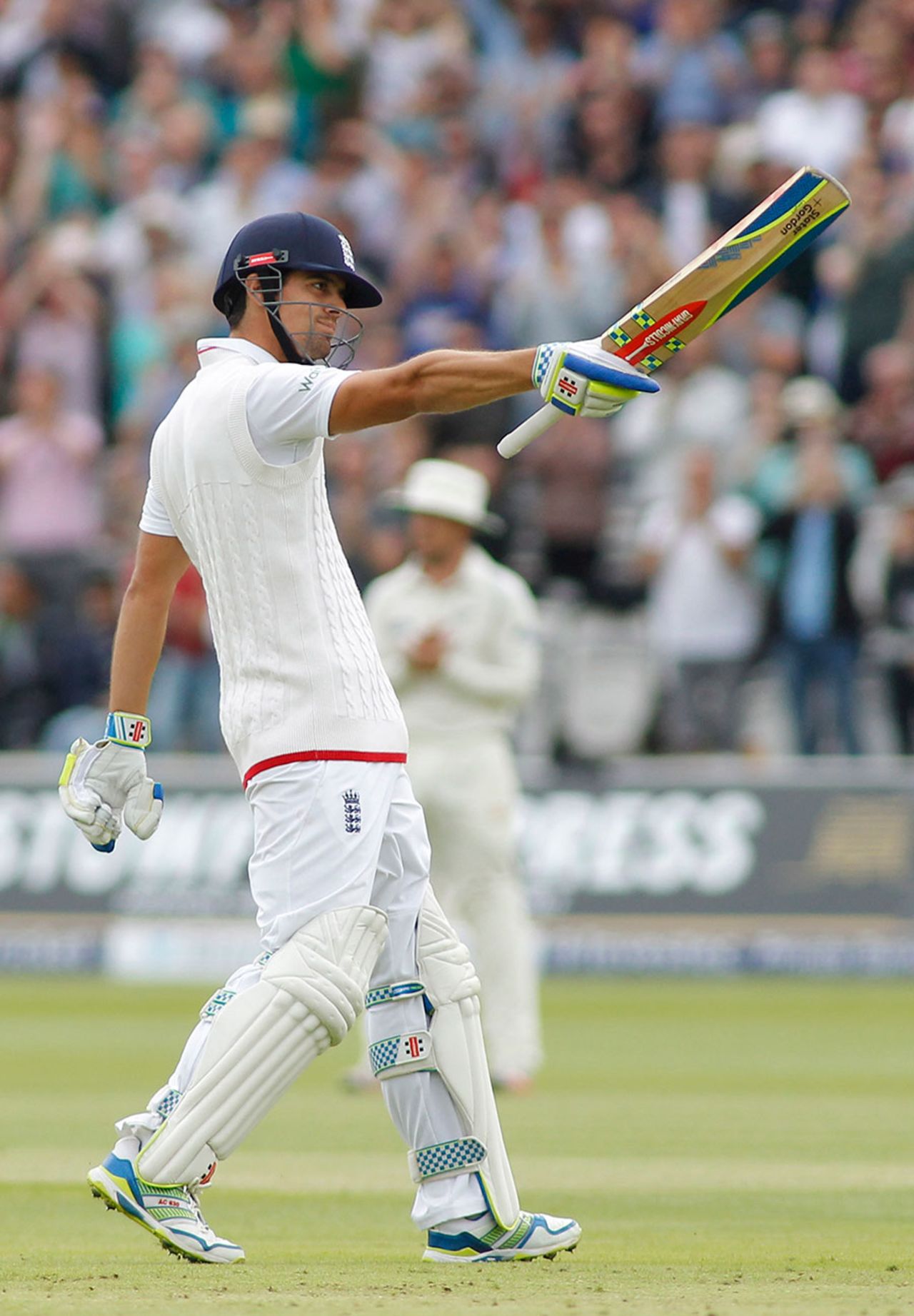 Alastair Cook takes the applause for a battling century, England v New Zealand, 1st Investec Test, Lord's, 4th day, May 24, 2015