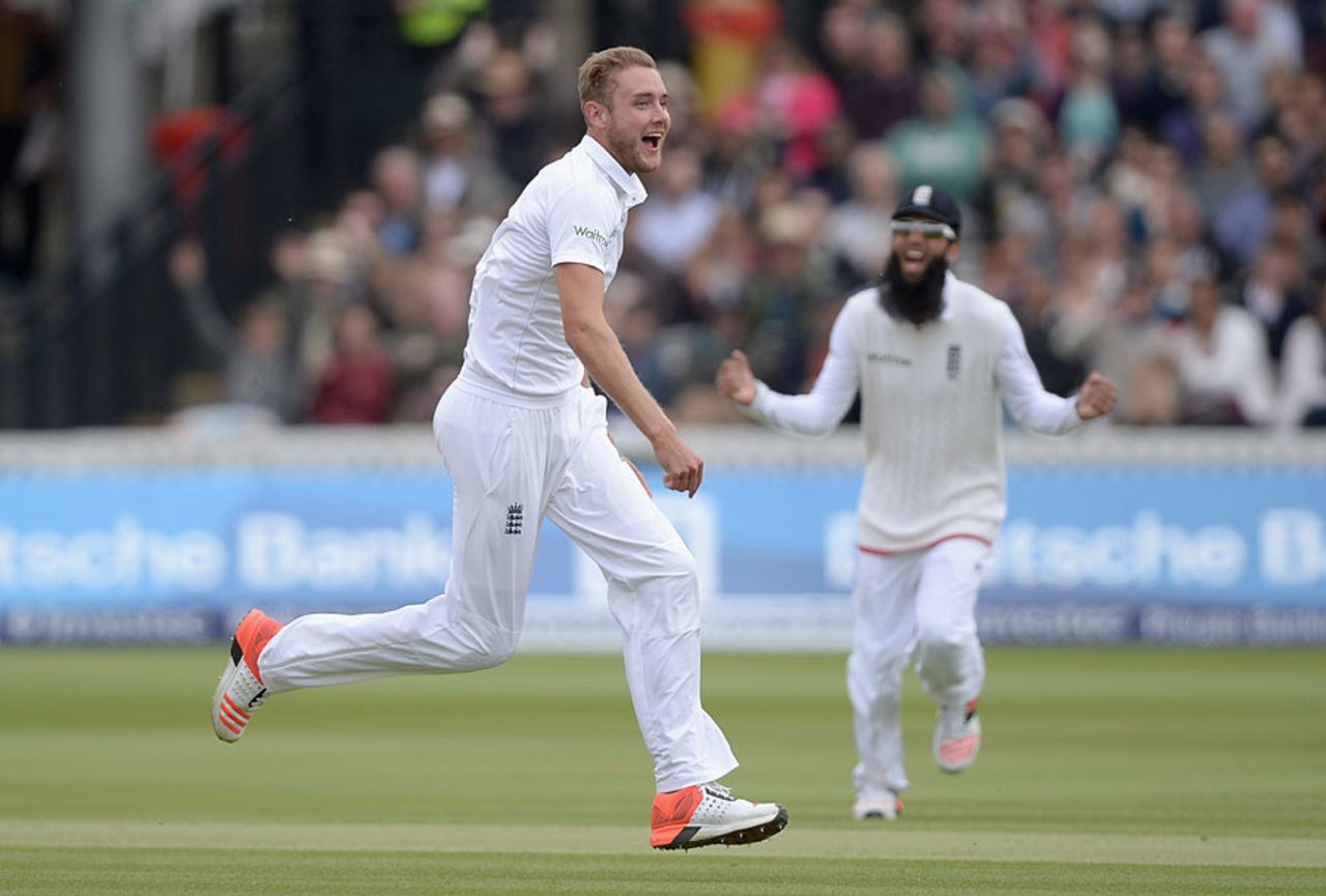 Stuart Broad had Tom Latham lbw first ball, England v New Zealand, 1st Investec Test, Lord's, 5th day, May 25, 2015
