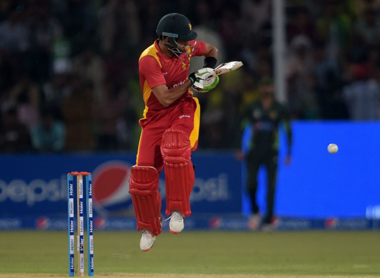 Sikandar Raza flicks it off his hips, Pakistan v Zimbabwe, 1st ODI, Lahore, May 26, 2015