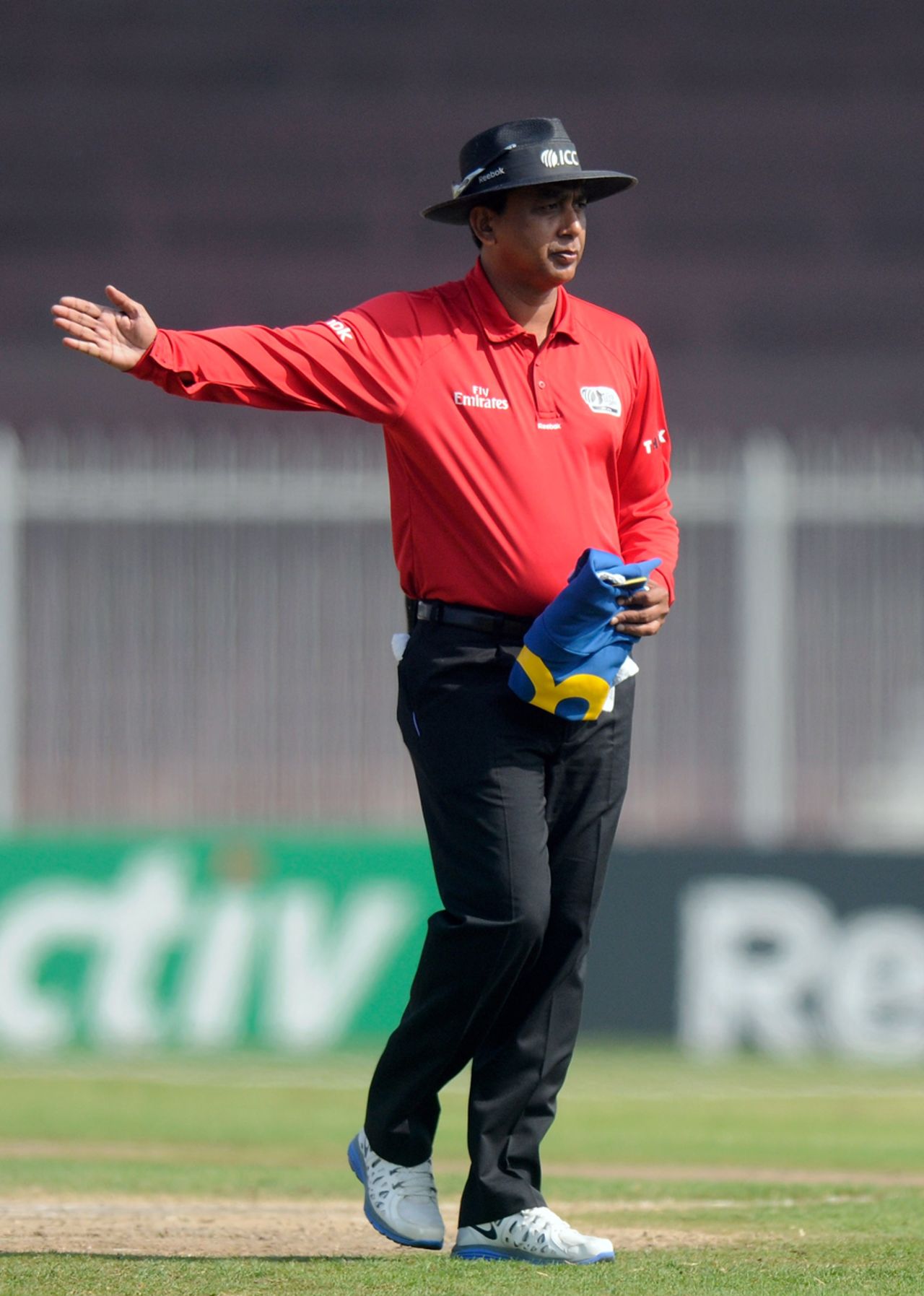 S Ravi officiates at the Under-19 World Cup qualifier, Sharjah, February 22, 2014