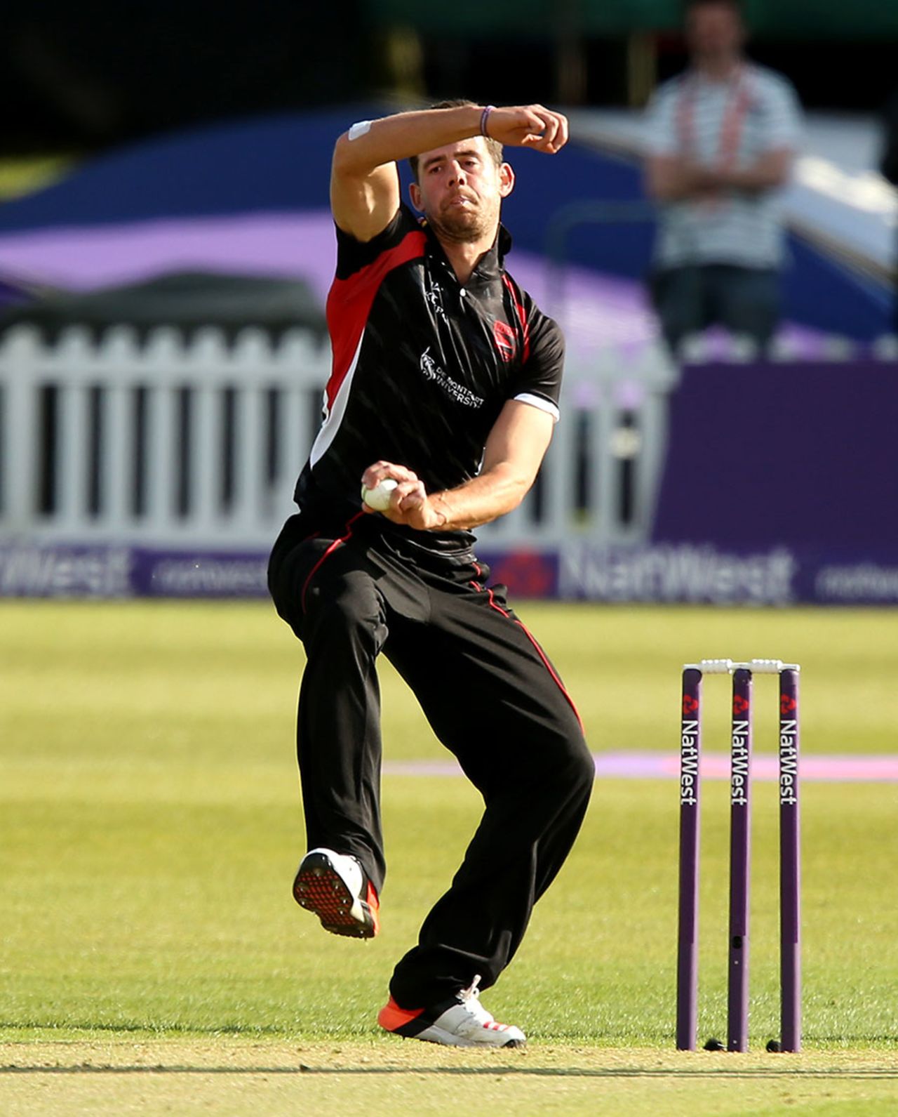 Rob Taylor bowled a mean four overs that went for just 15, Leicestershire v Durham, NatWest T20 Blast, Grace Road, May 28, 2015