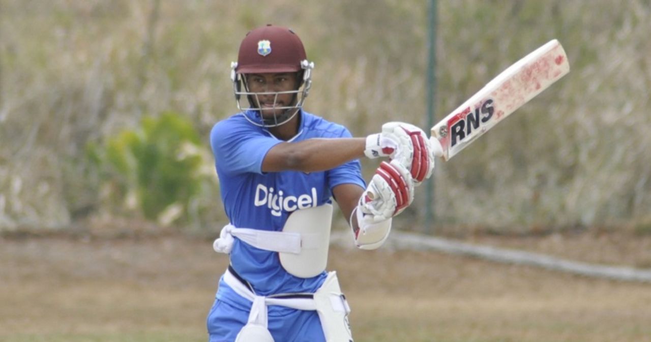 Shai Hope sweats it out during training, Barbados, May 29, 2015