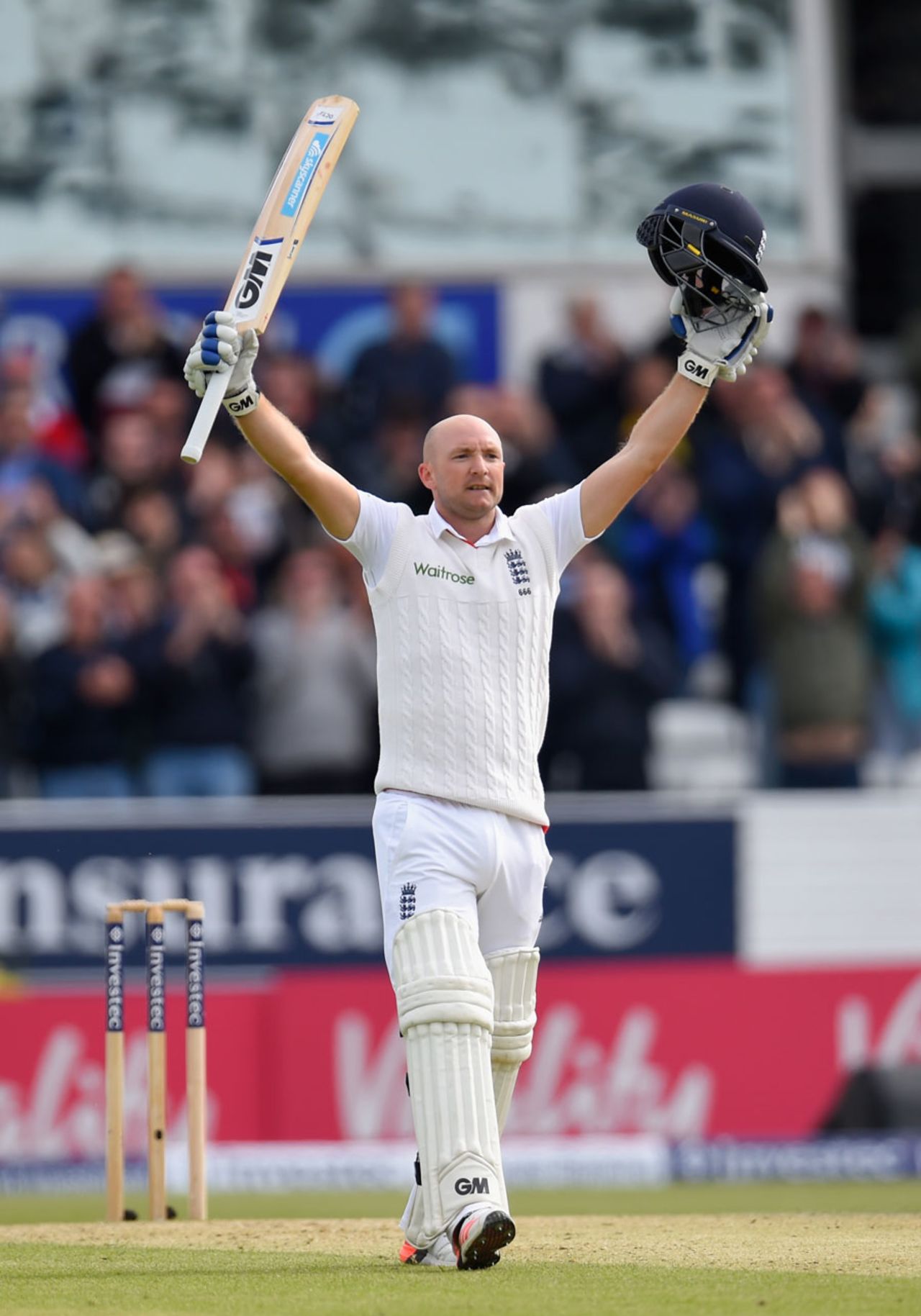 Adam Lyth soaks up the support of his home crowd, England v New Zealand, 2nd Investec Test, Headingley, 2nd day, May 30, 2015
