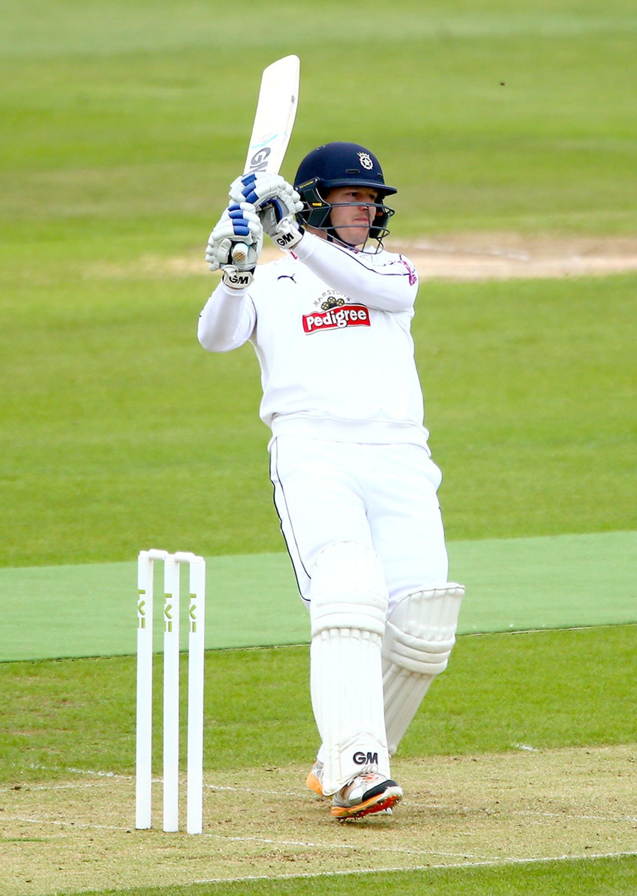 Jimmy Adams pulls during Hampshire's steady start, Hampshire v Worcestershire, County Championship Division One, Ageas Bowl, 1st day, May 31, 2015