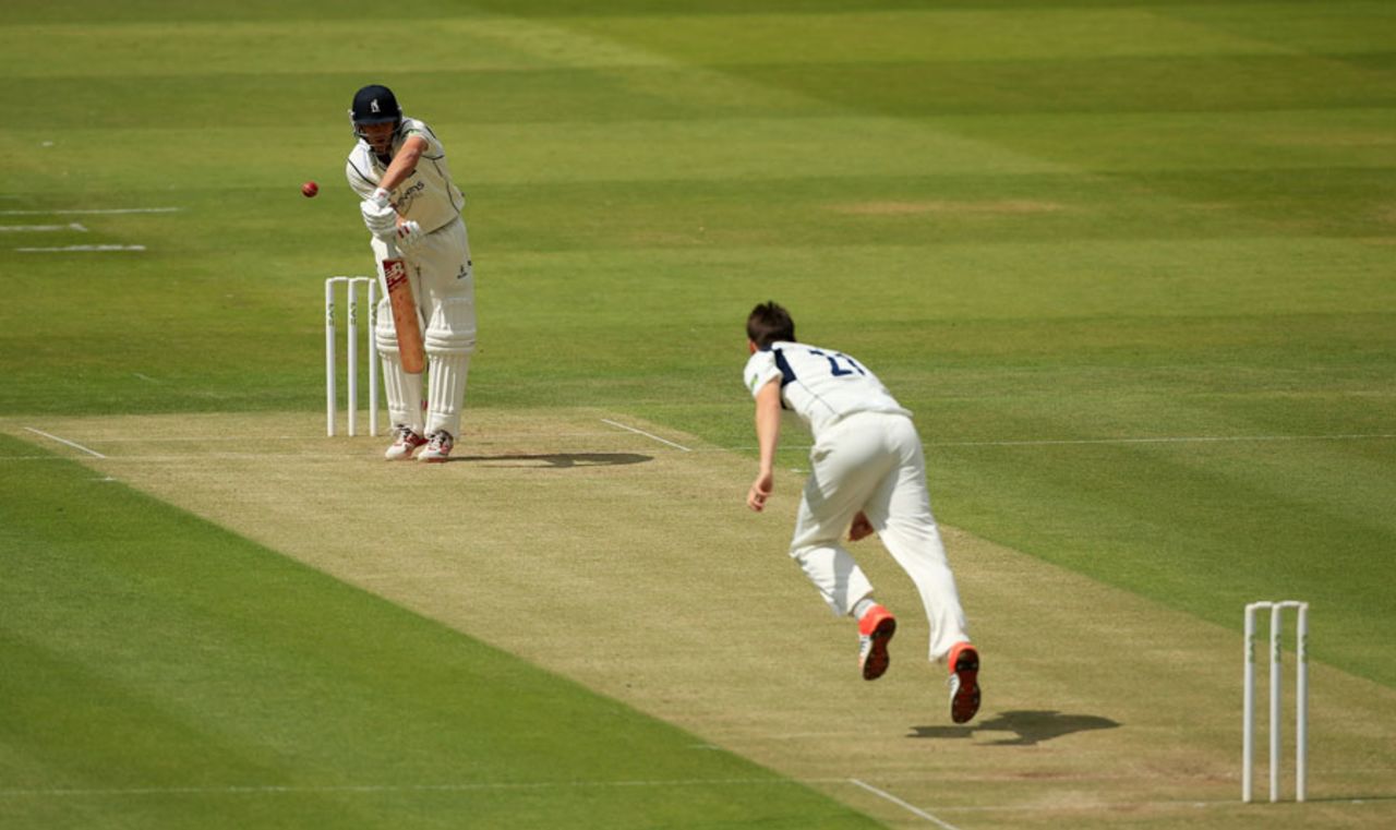 Jonathan Trott was caught behind off Toby Roland-Jones for 45, Middlesex v Warwickshire, County Championship, Division One, Lord's, 2nd day, June 1, 2015