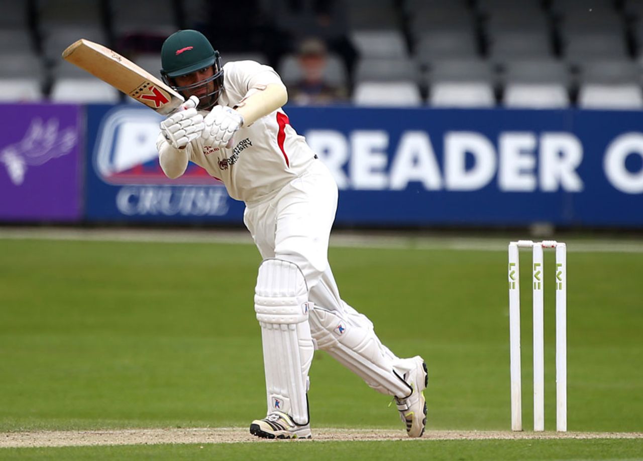 Andrea Agathangelou finished unbeaten on 42 in his first appearance for Leicestershire, Essex v Leicestershire, County Championship, Division Two, Chelmsford, 4th day, June 3, 2015