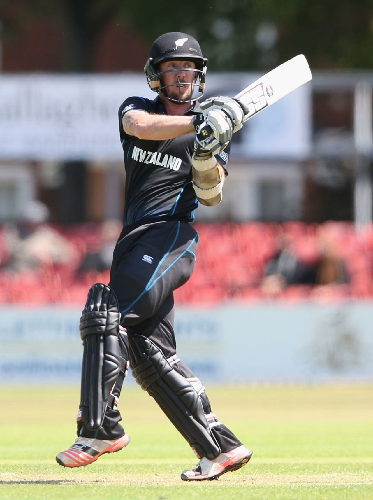 Luke Ronchi reached his century from just 71 balls, Leicestershire v New Zealanders, Tour match, Grace Road, June 6, 2015