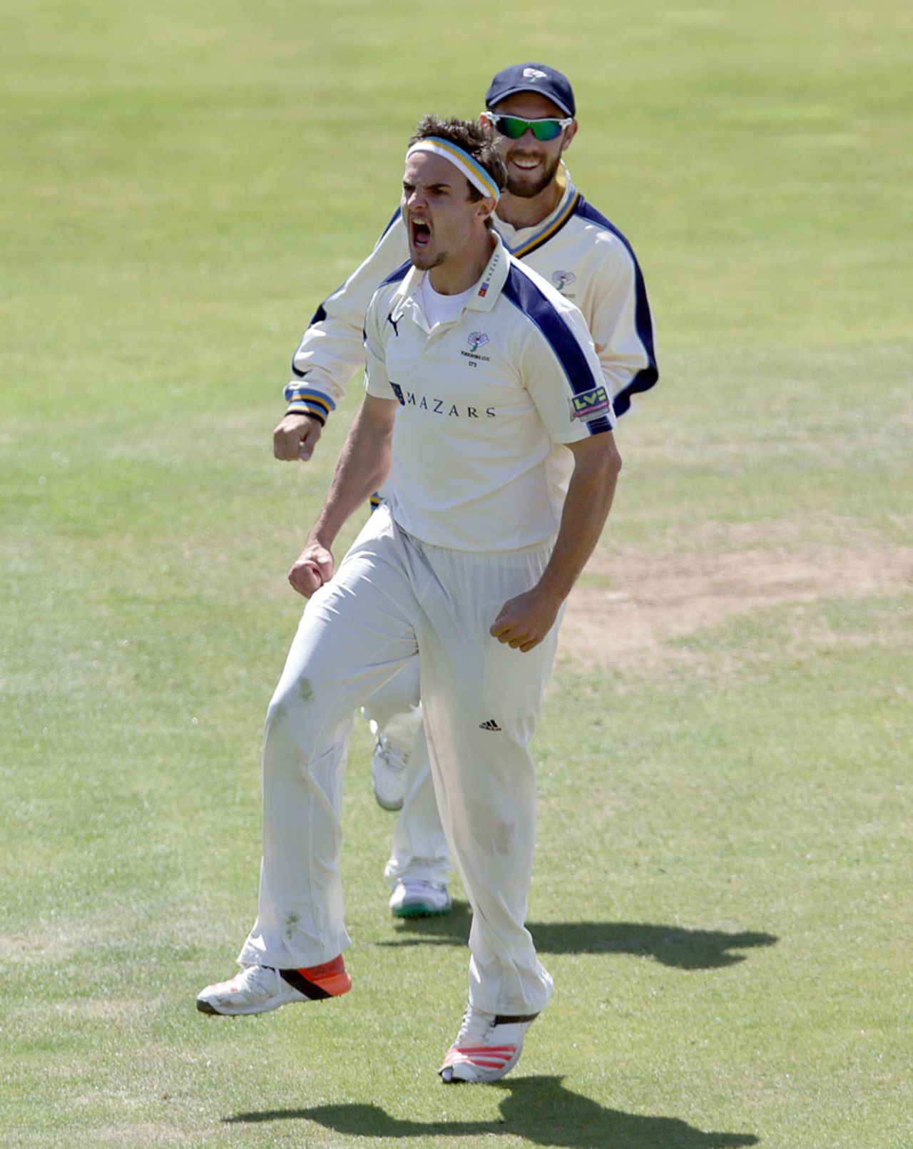 Jack Brooks finished with 5 for 44, Yorkshire v Middlesex, County Championship, Division One, Headingley, 1st day, June 7, 2015