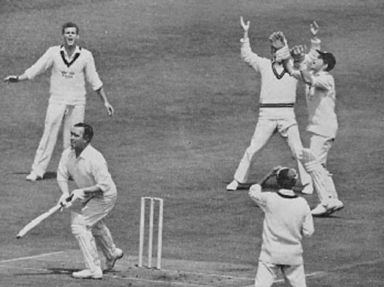 Denis Compton returned to Lord's in June 1963 to play for MCC against Oxford University.  He was caught by Majendi off Martin for 1 in the first innings, but scored 87 in the second innings