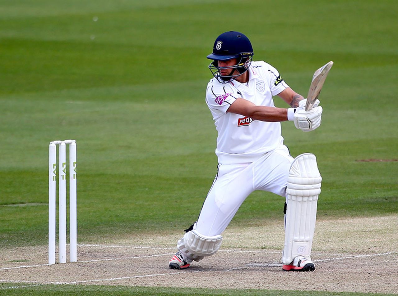 Gareth Berg carves square on his way to 99, Sussex v Hampshire, County Championship Division One, Hove, 2nd day, June 8, 2015