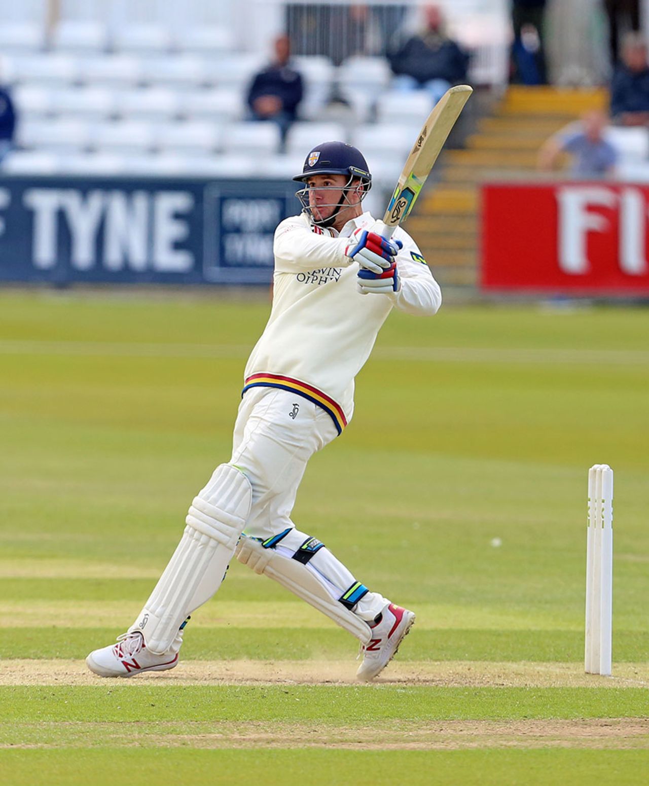 John Hastings biffed a half-century to help set a testing target, Durham v Somerset, LV= County Championship Division One, Chester-le-Street, 2nd day, June 8, 2015